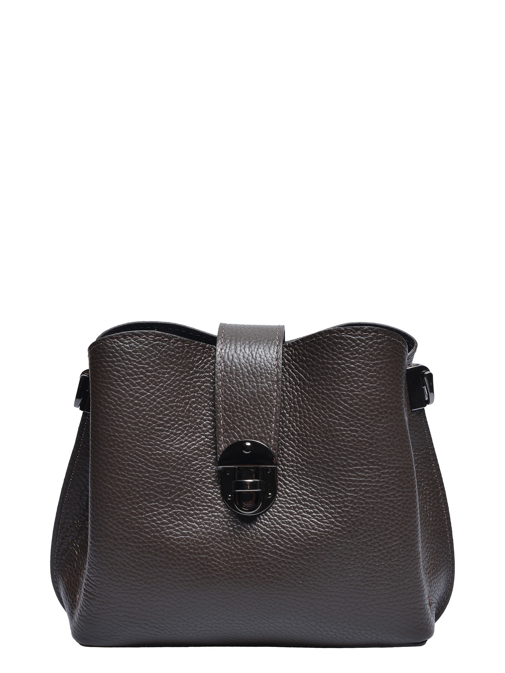 Luisa Vannini Bordeauxrood Rundleer Tas