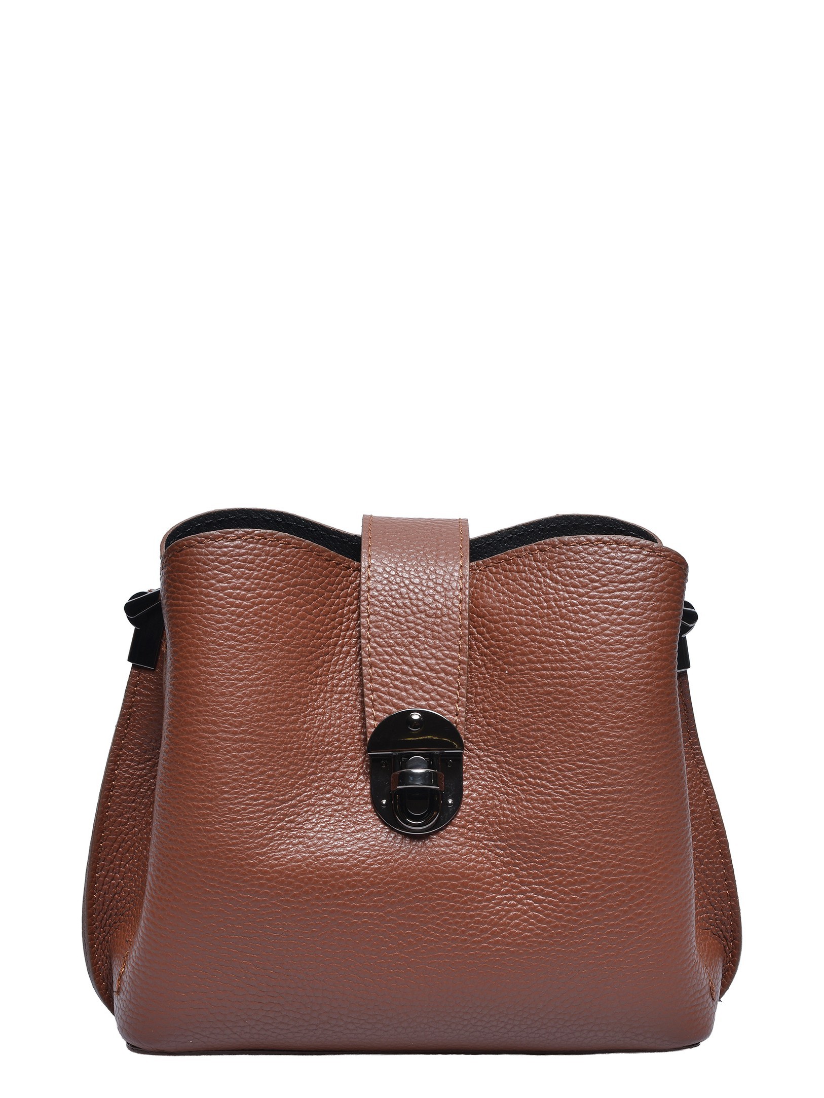 Luisa Vannini Bordeauxrood Rundleer Tas