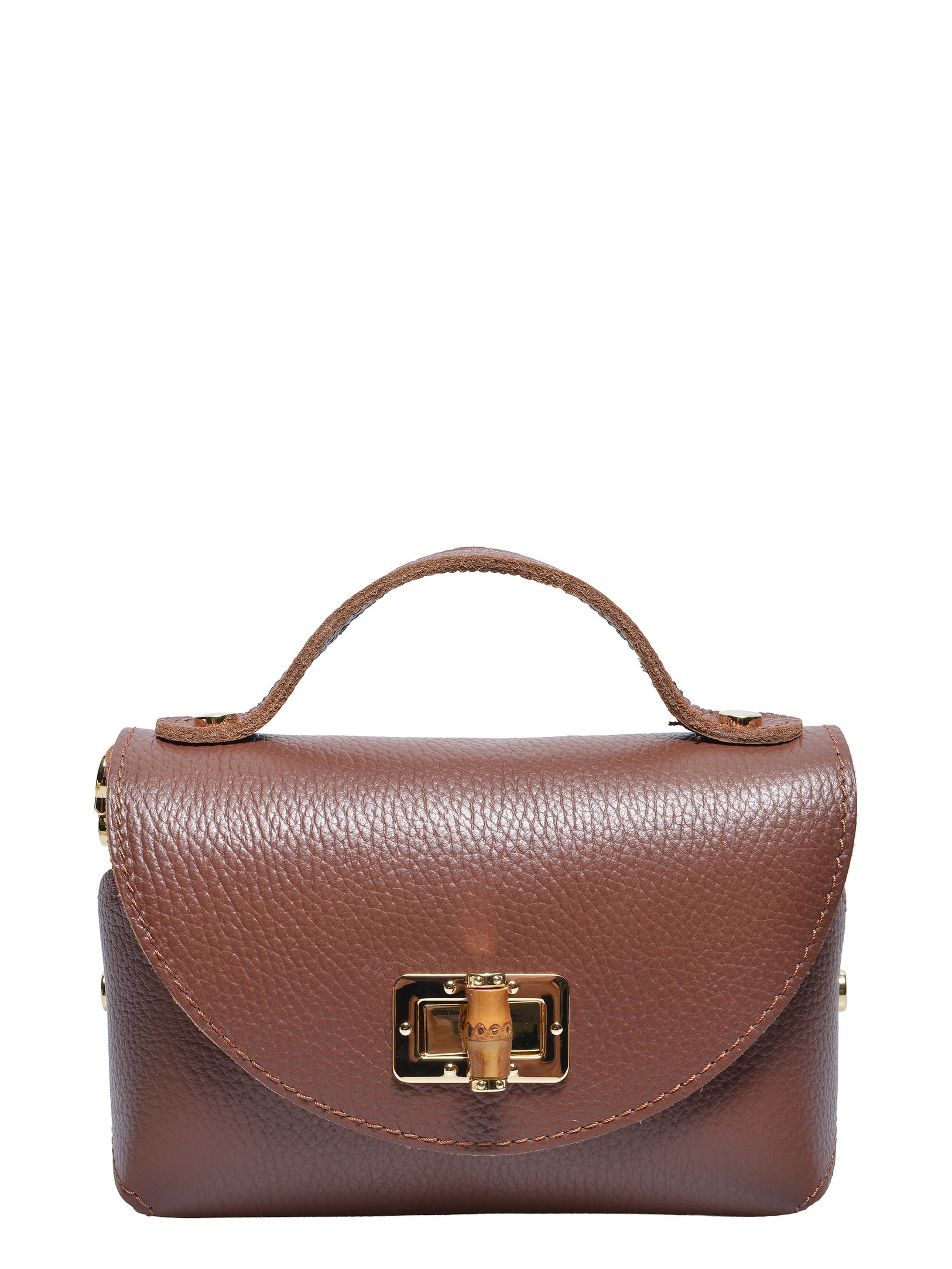 Anna Luchini Bordeauxrood Rundleer Tas