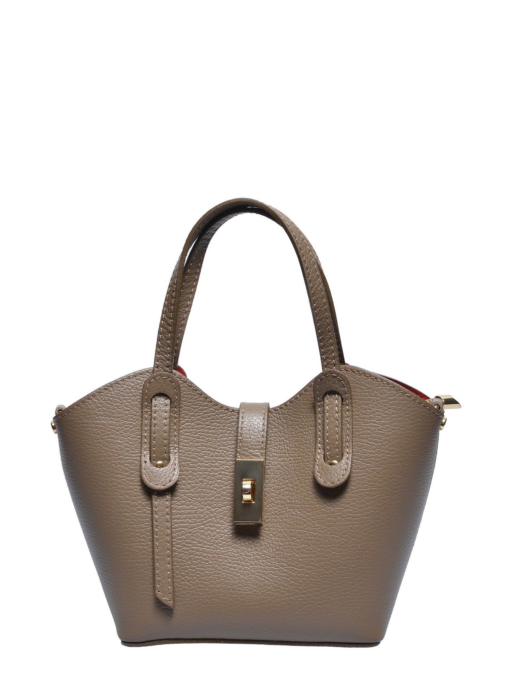 Anna Luchini Beige Rundleer Tas