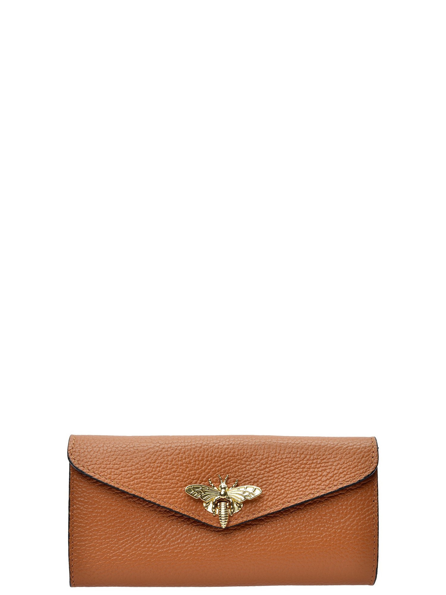 Anna Luchini Brown Rundleer Tas