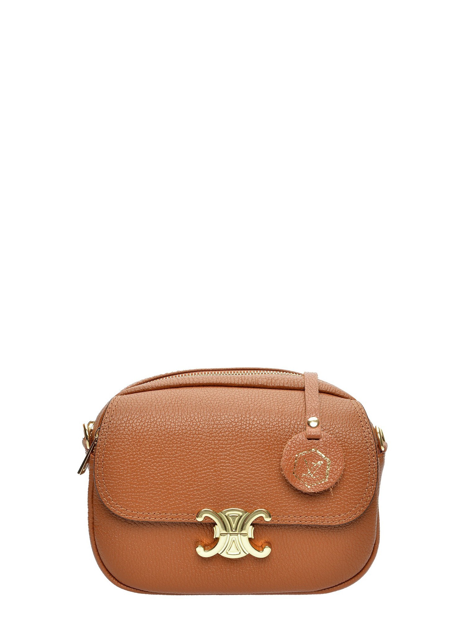 Luisa Vannini Brown Rundleer Tas