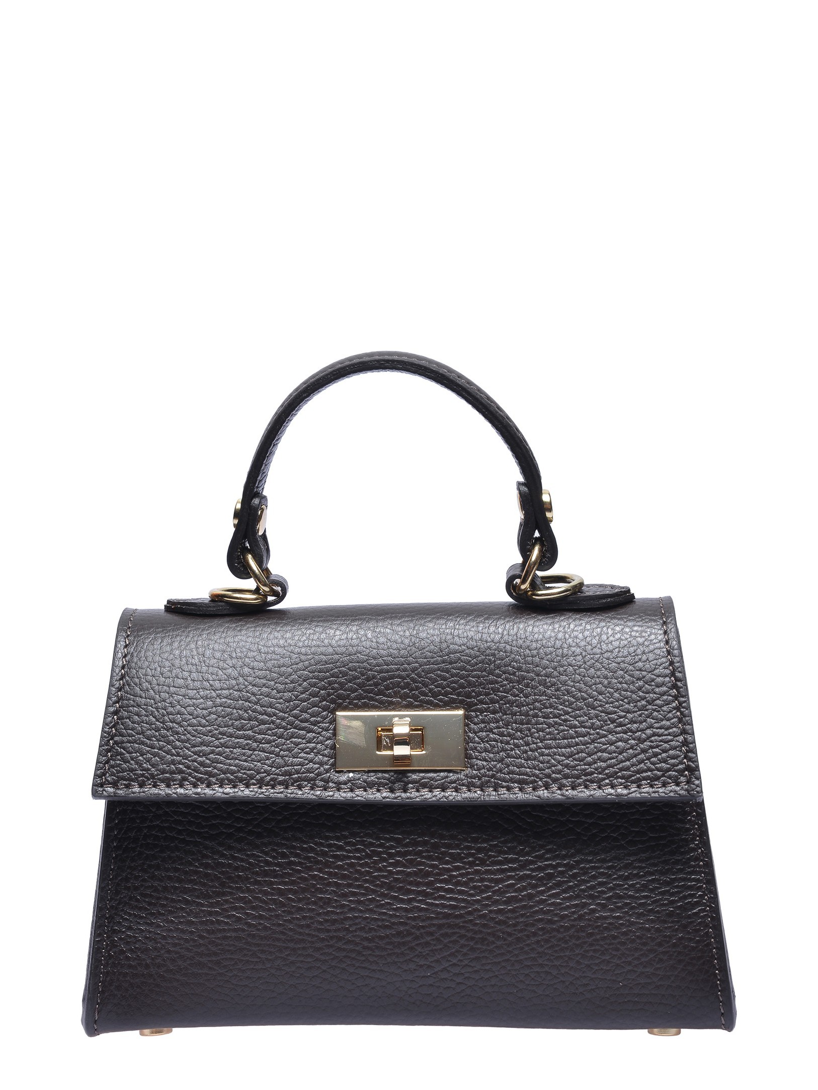 Luisa Vannini Bordeauxrood Rundleer Tas