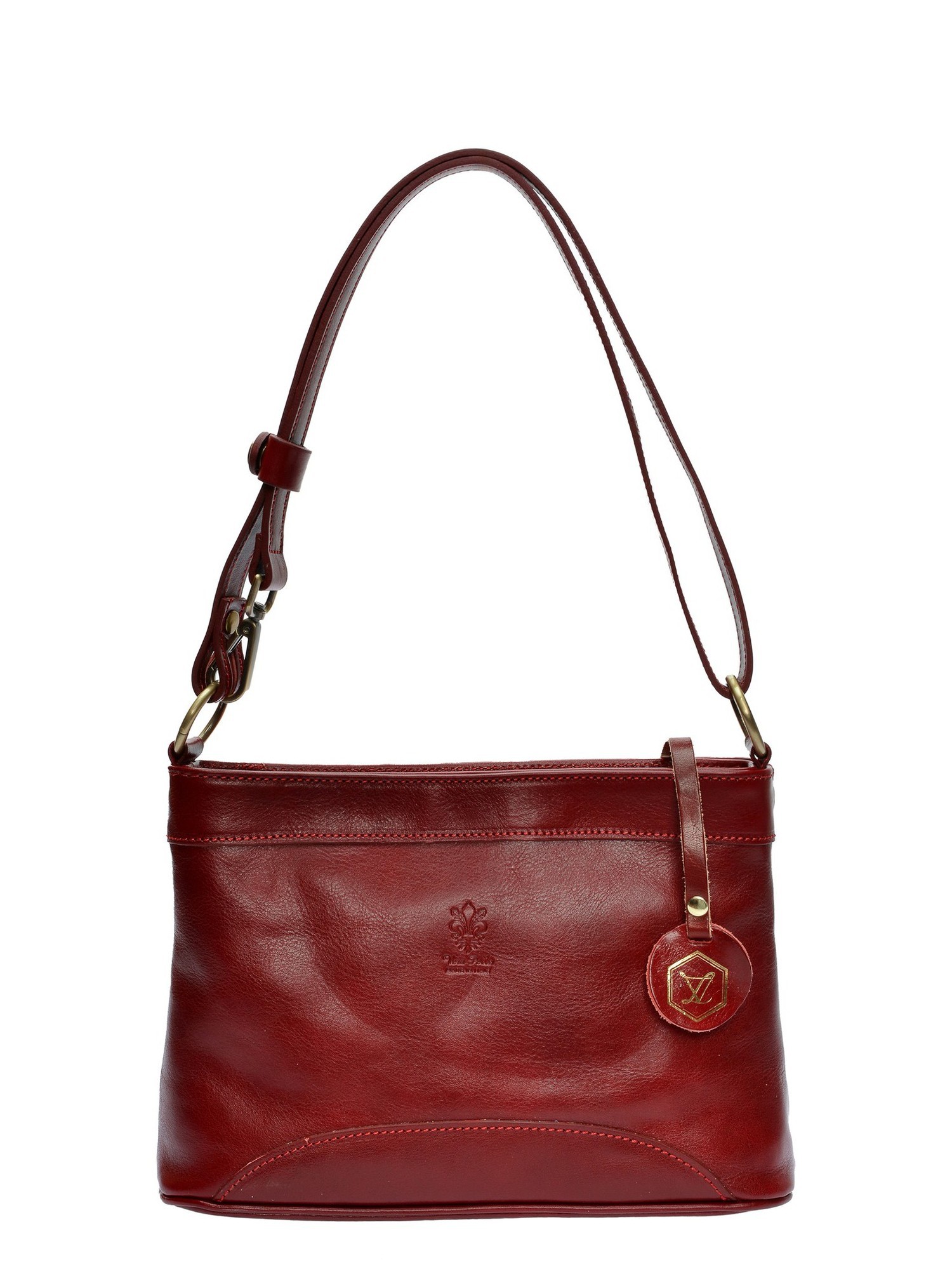 Luisa Vannini Rood Rundleer Tas