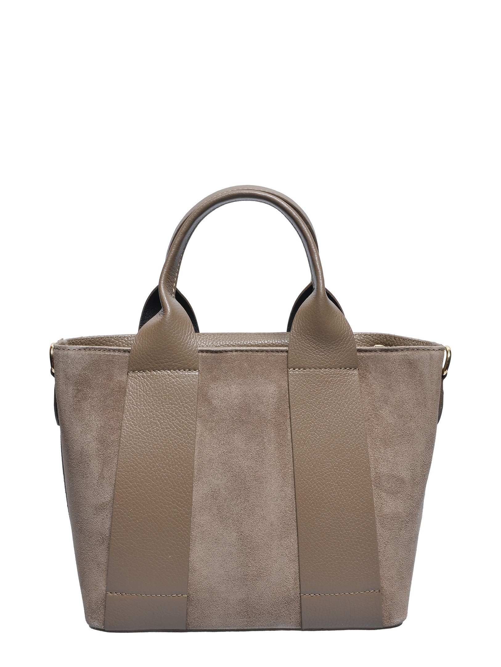 Luisa Vannini Beige Rundleer Tas