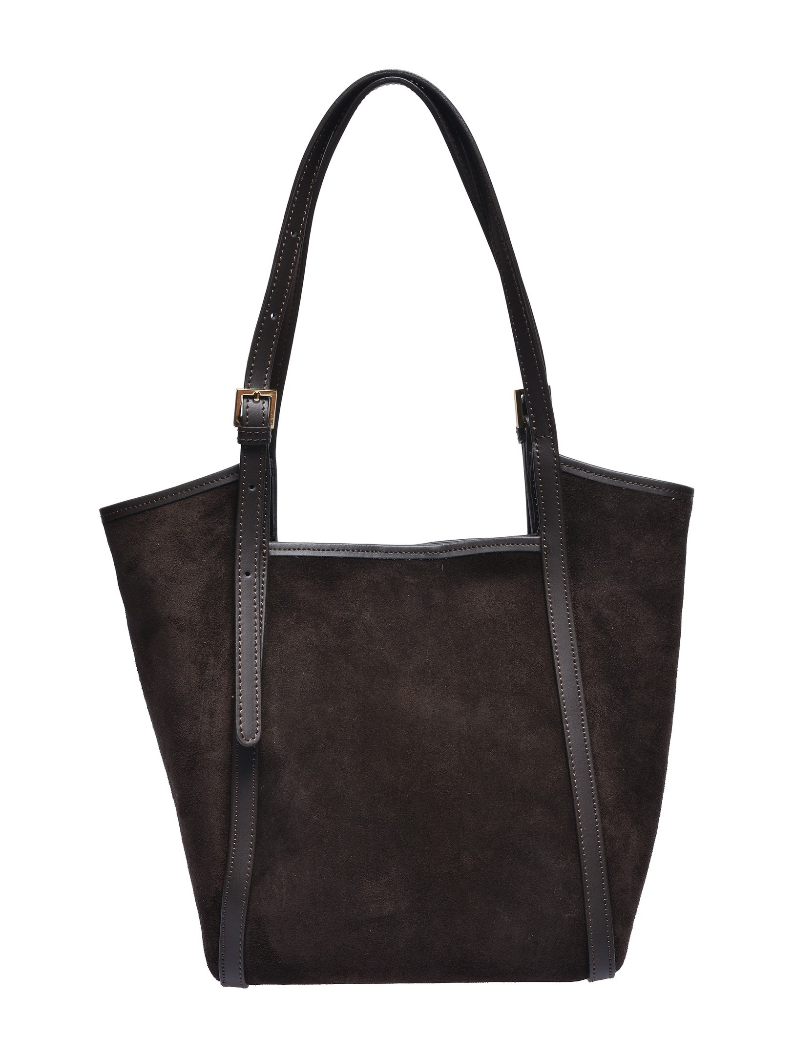 Roberta M Tweekleurig Rundleer Tas