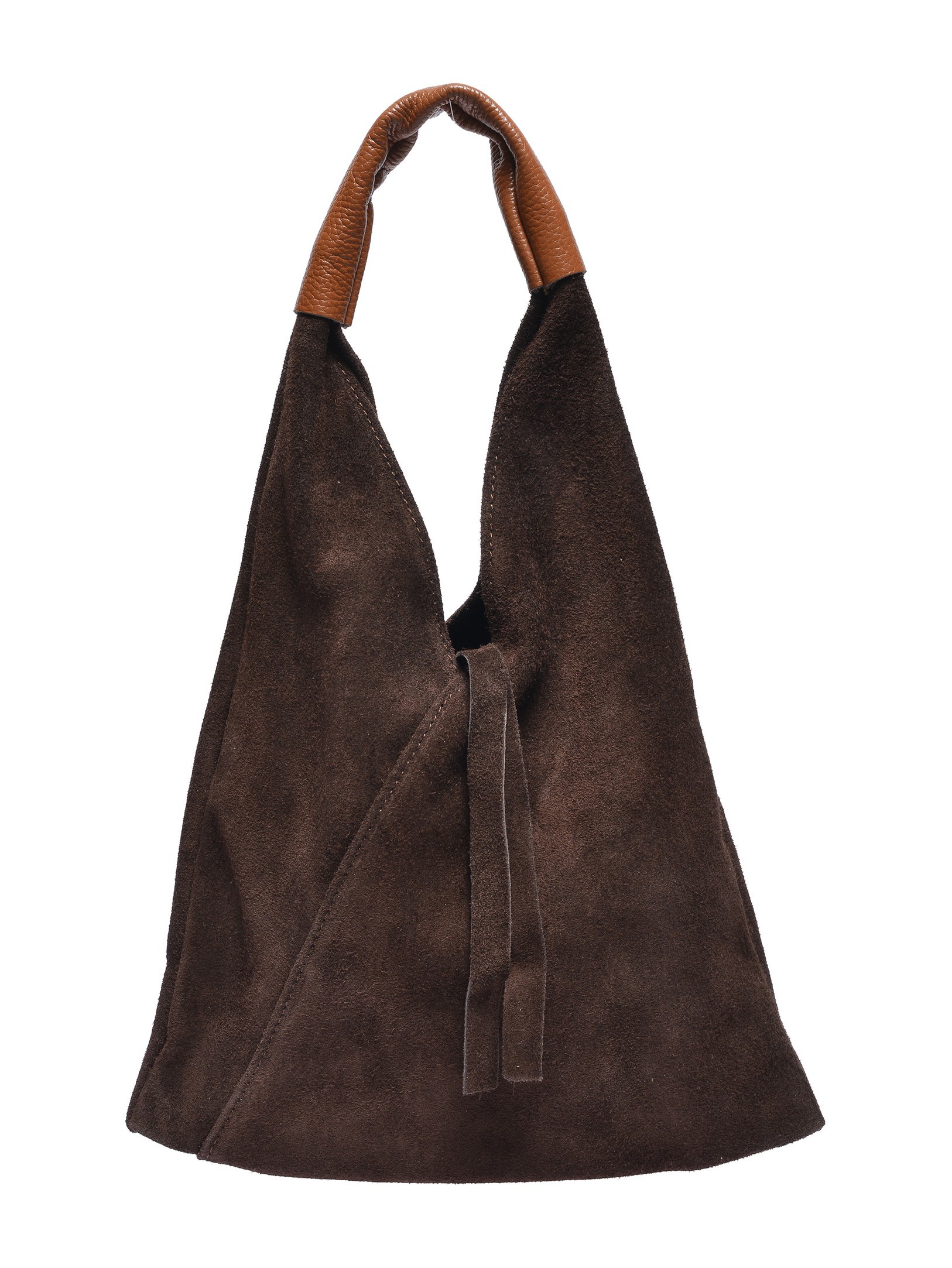Anna Luchini Bordeauxrood Rundleer Tas