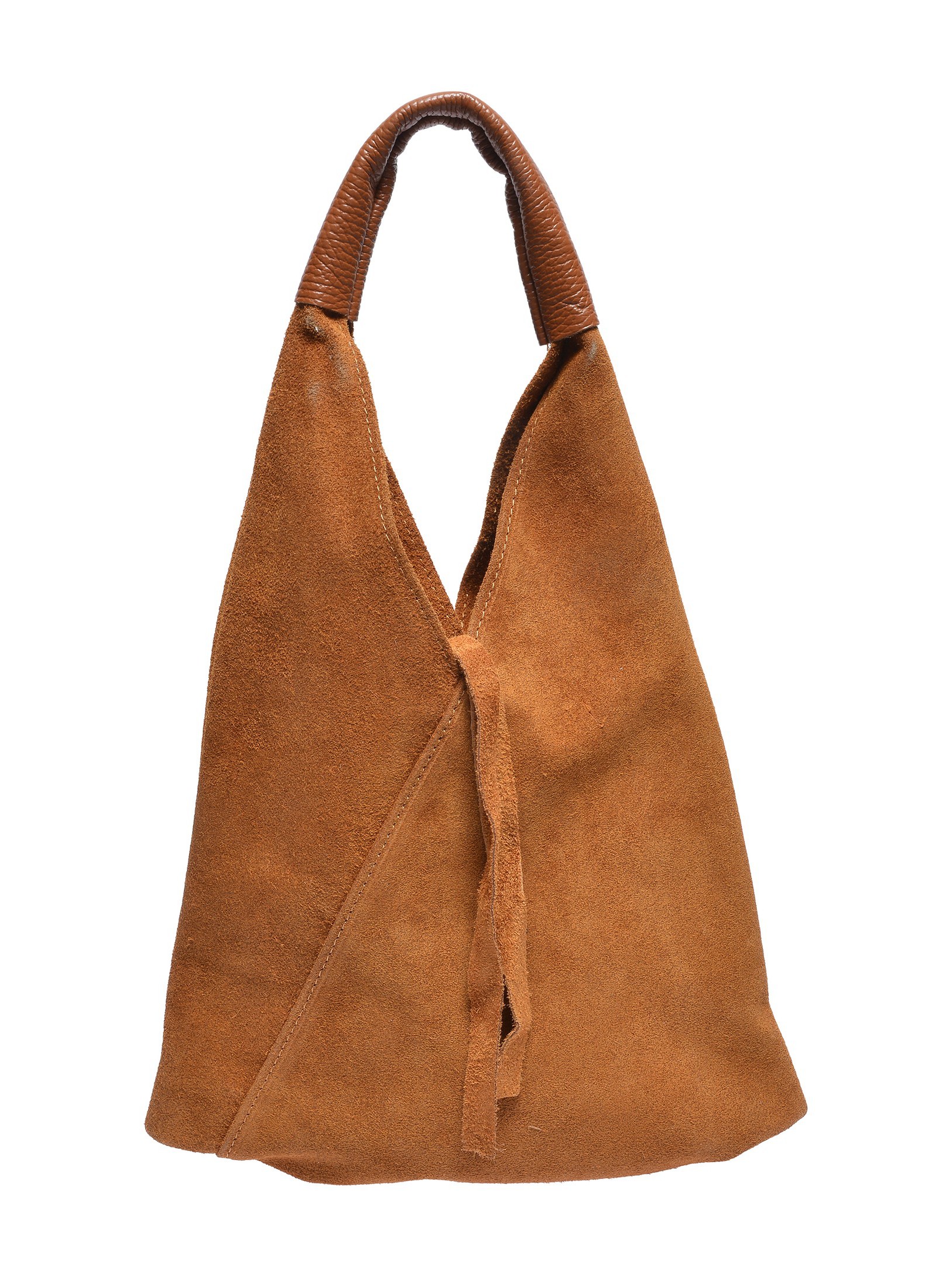 Anna Luchini Brown Rundleer Tas