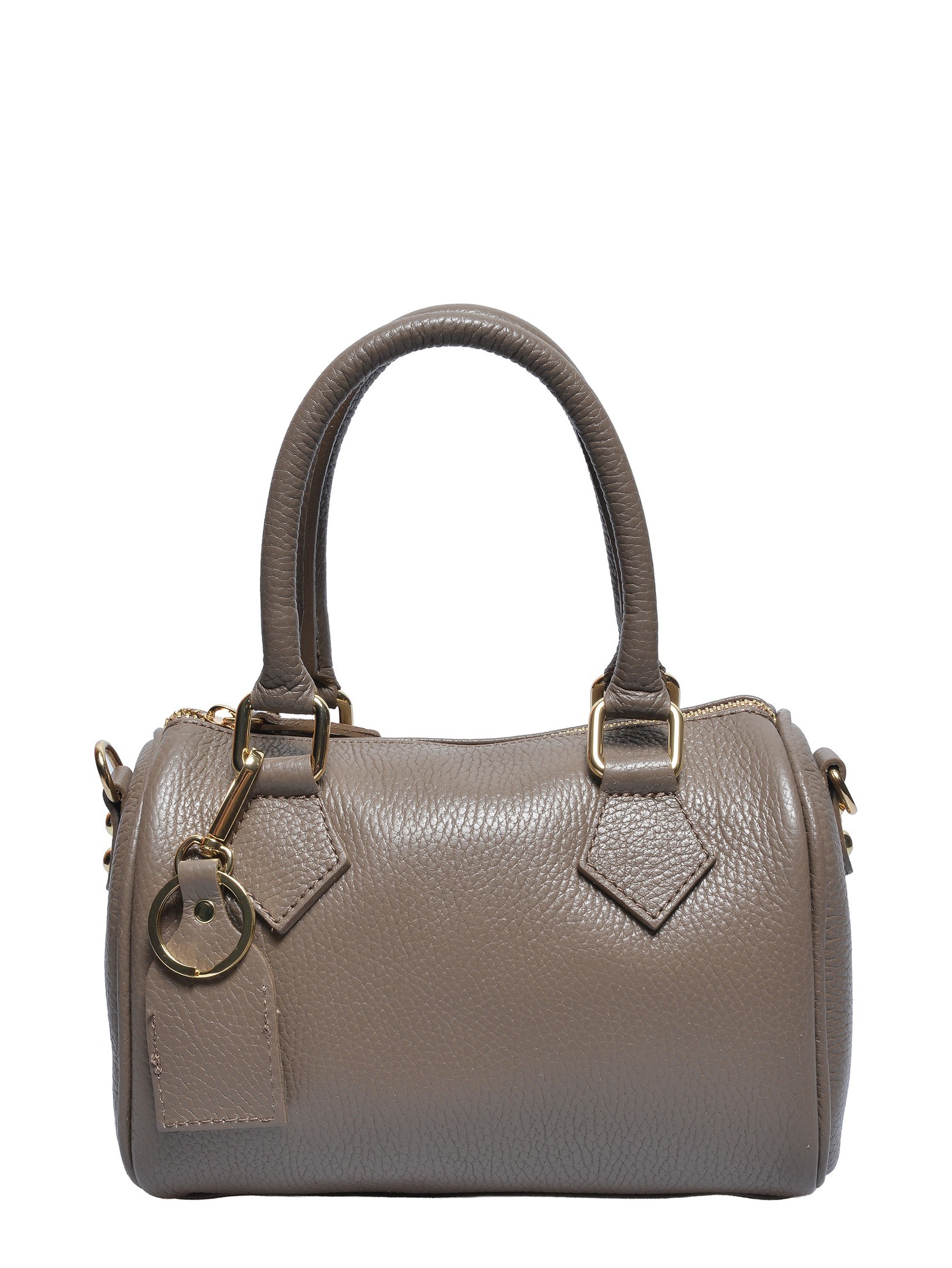 Luisa Vannini Beige Rundleer Tas