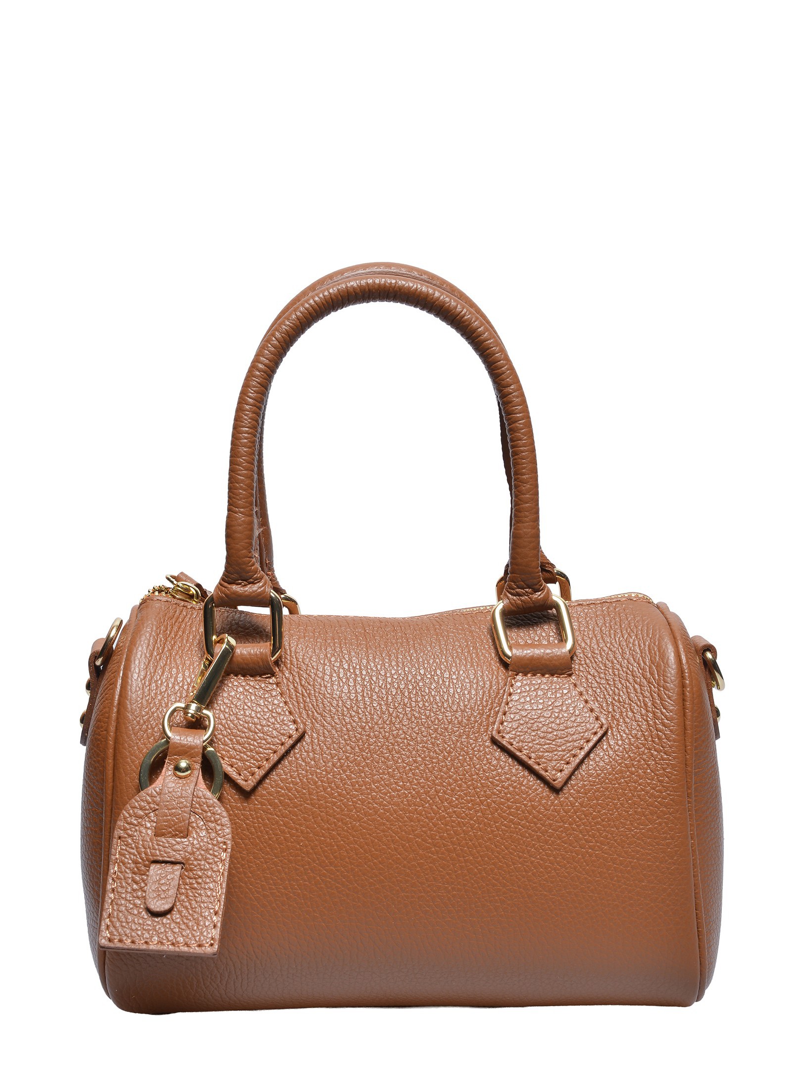 Luisa Vannini Brown Rundleer Tas
