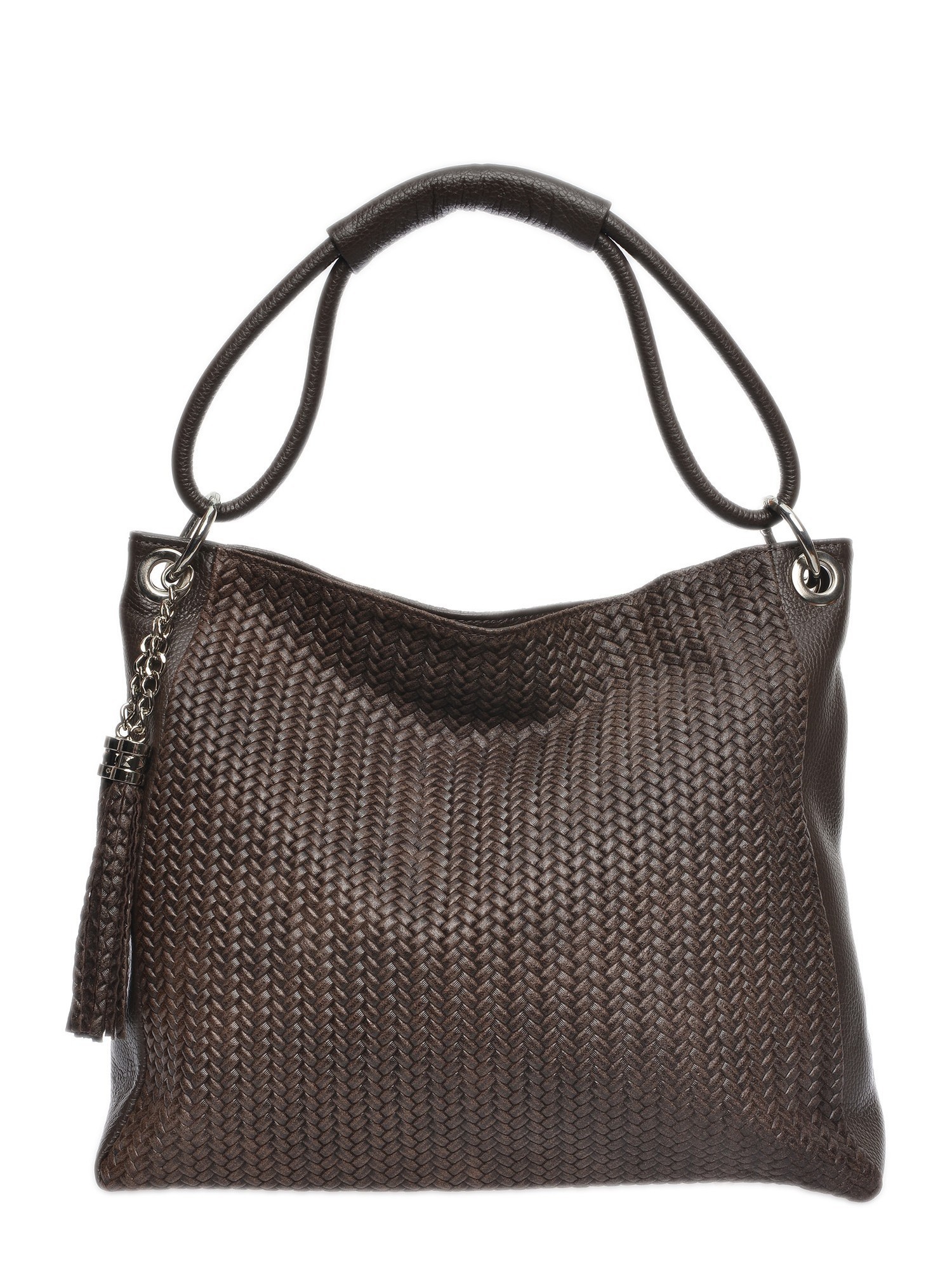 Luisa Vannini Bordeauxrood Rundleer Tas