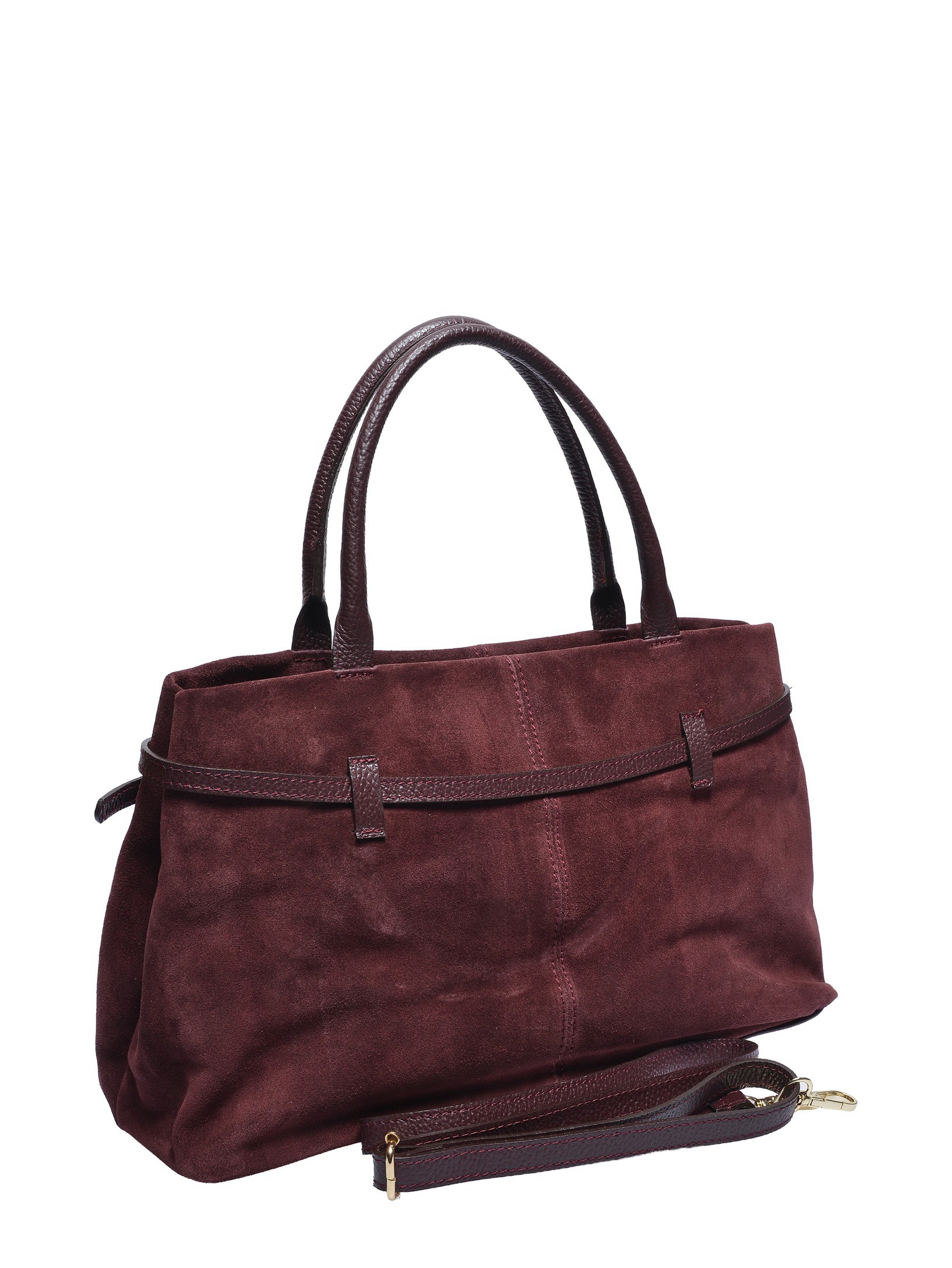 Roberta M BORDEAUX Koläder shoppingväskor & totes dam – bild 2