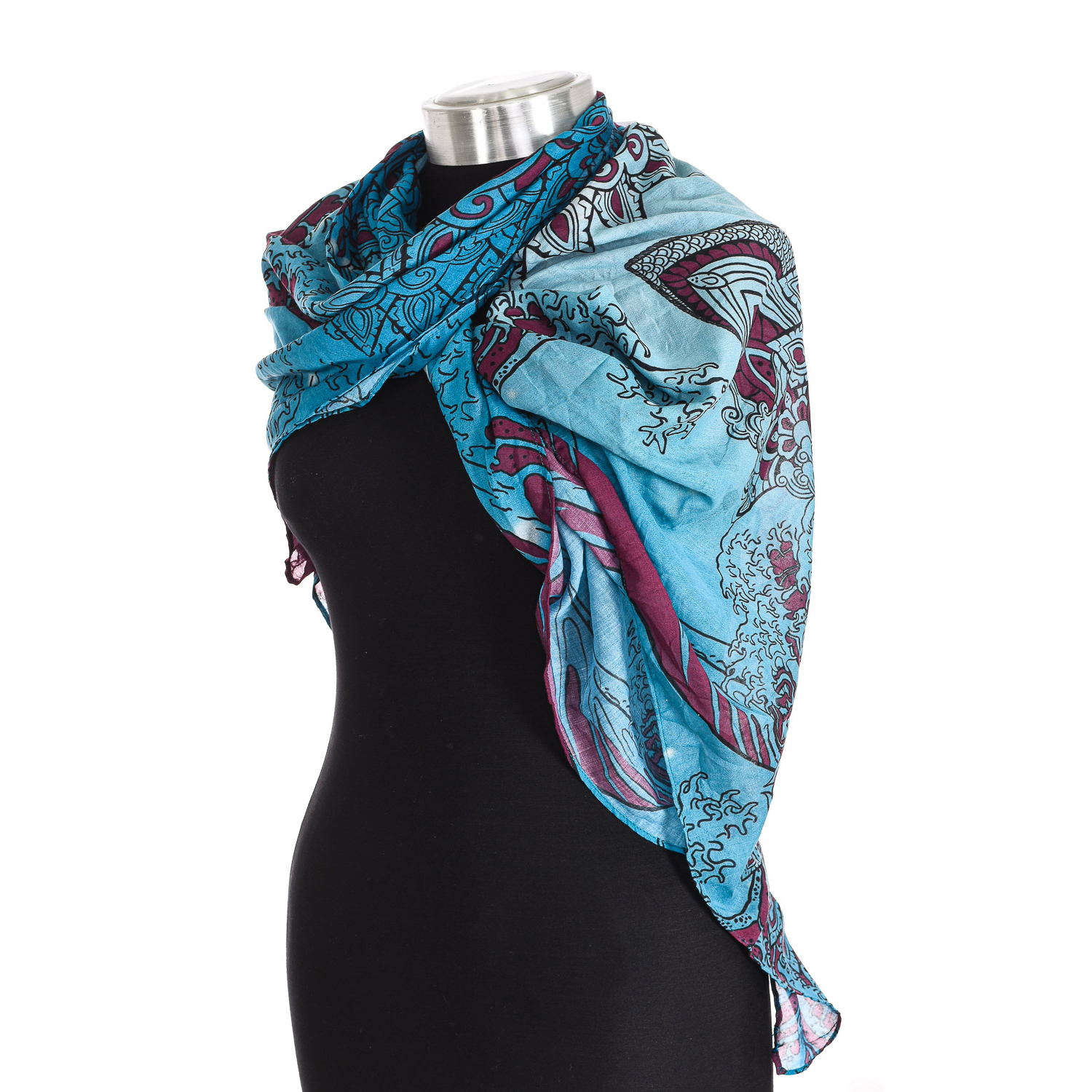 Bandana med tryckt design tillverkad av lätt och mjukt tyg 111000 unisex