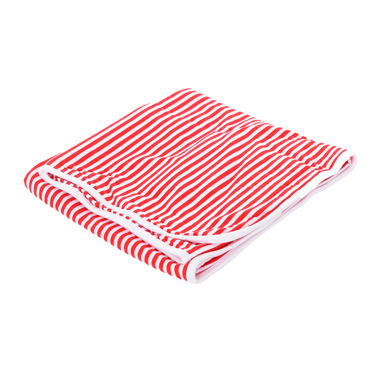 Babidu Baby Unisex Embroidered blanket NAVY 4086 - White/Red Cotton - One Size
