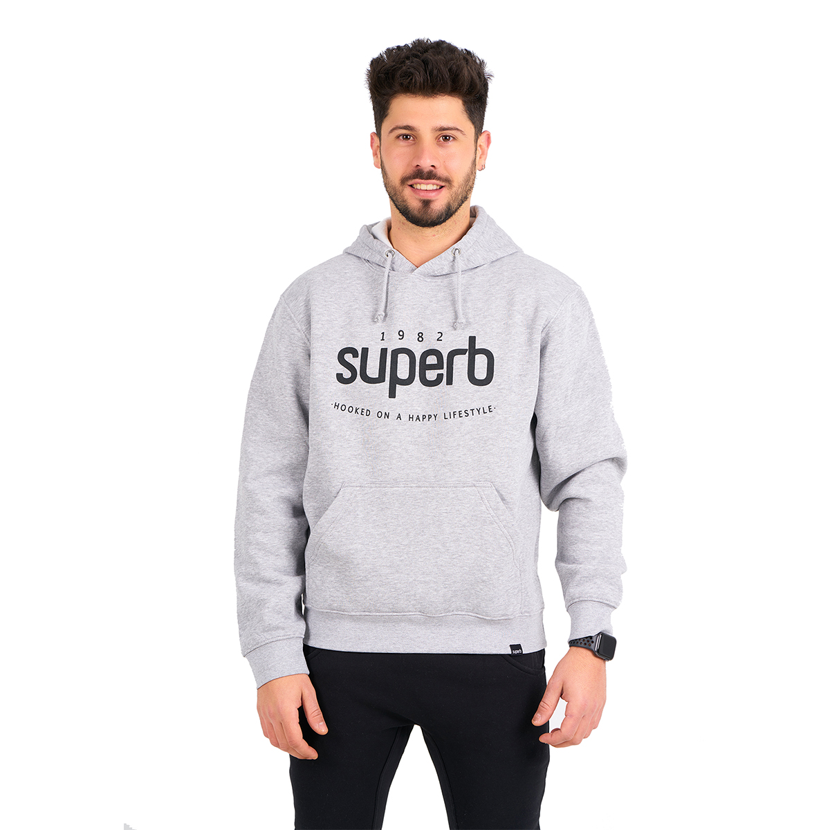 Icon SU1087 Heren Long Sleeve Hoodie