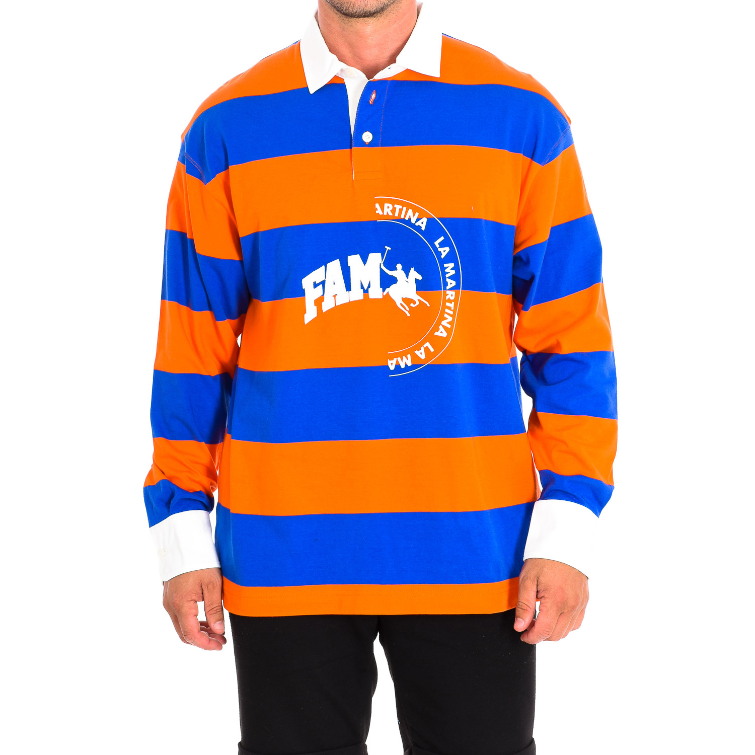 Polo met lange mouwen 11M096-JS334 man