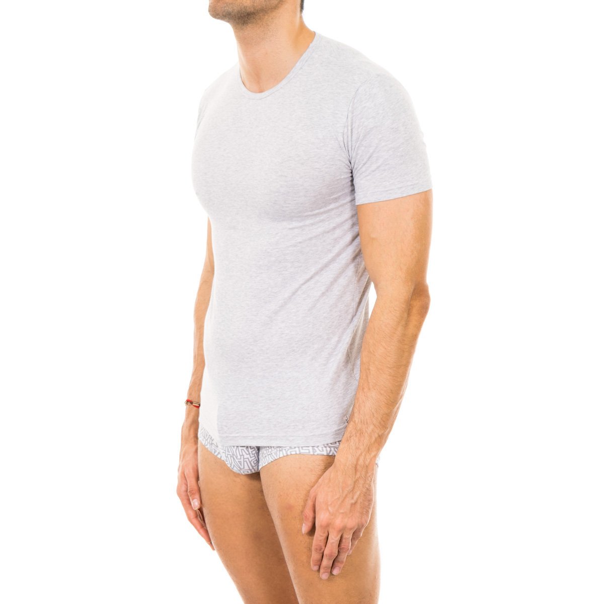 Kortärmad T-shirt med rund hals för män M389001