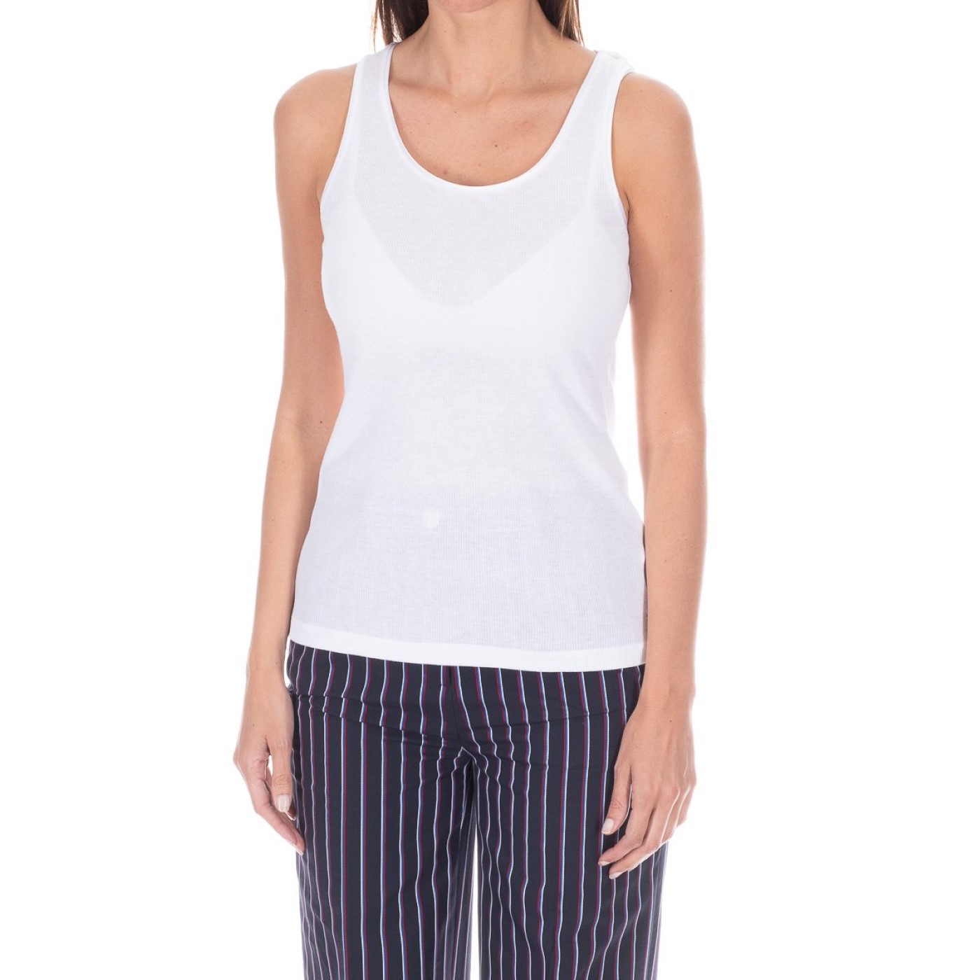 Tank top och rund halsringning 1487904680 kvinna