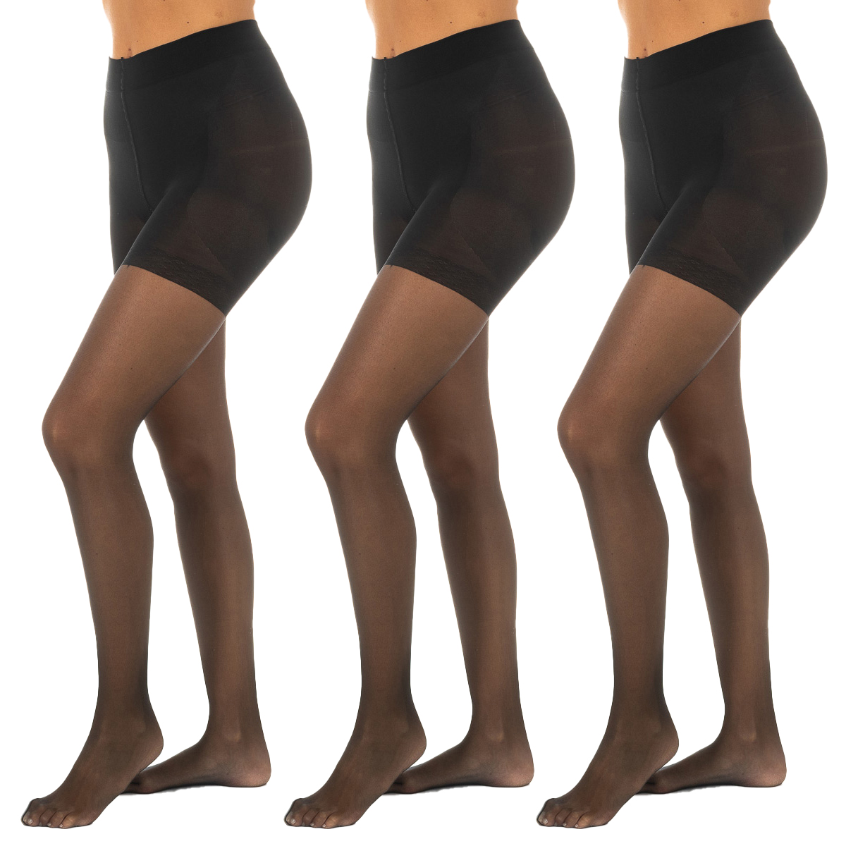 Pack-3 Push up-trosor 20 Den PUSHUP20 kvinna