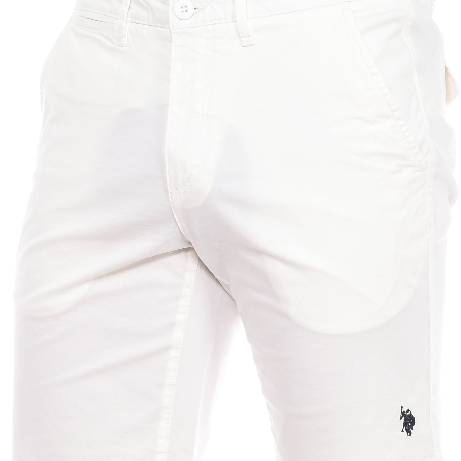 US Polo Assn Bermudashorts med rakt skuren fåll 67921 herr – bild 2