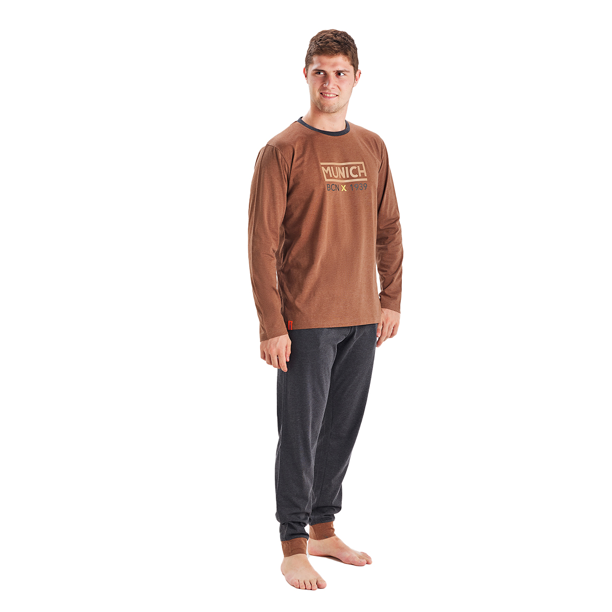 Vinterpyjamas långärmad rund hals MU1 herr