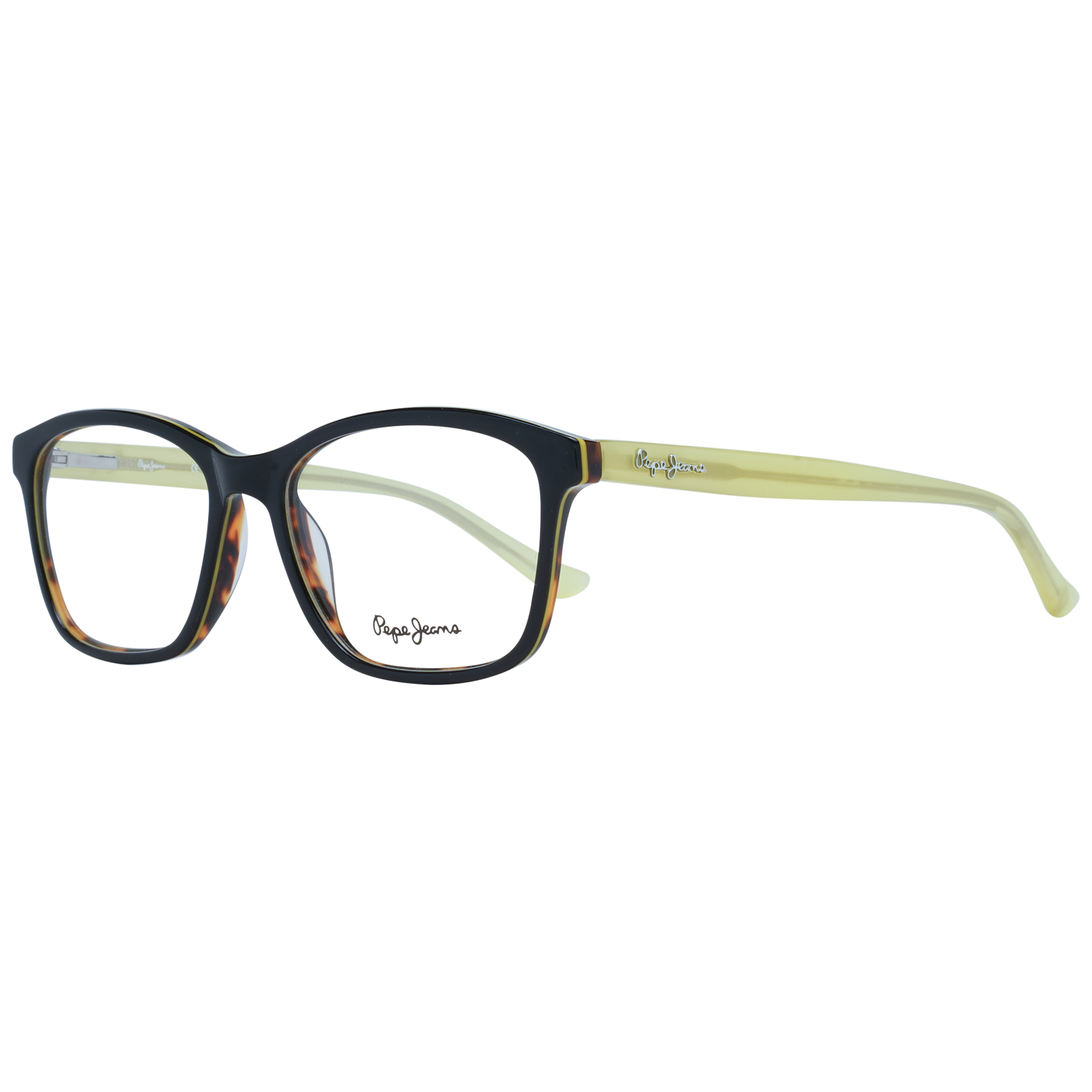 Pepe Jeans Damen Schwarz Brille Pj3267 C1 52 Einheitsgröße