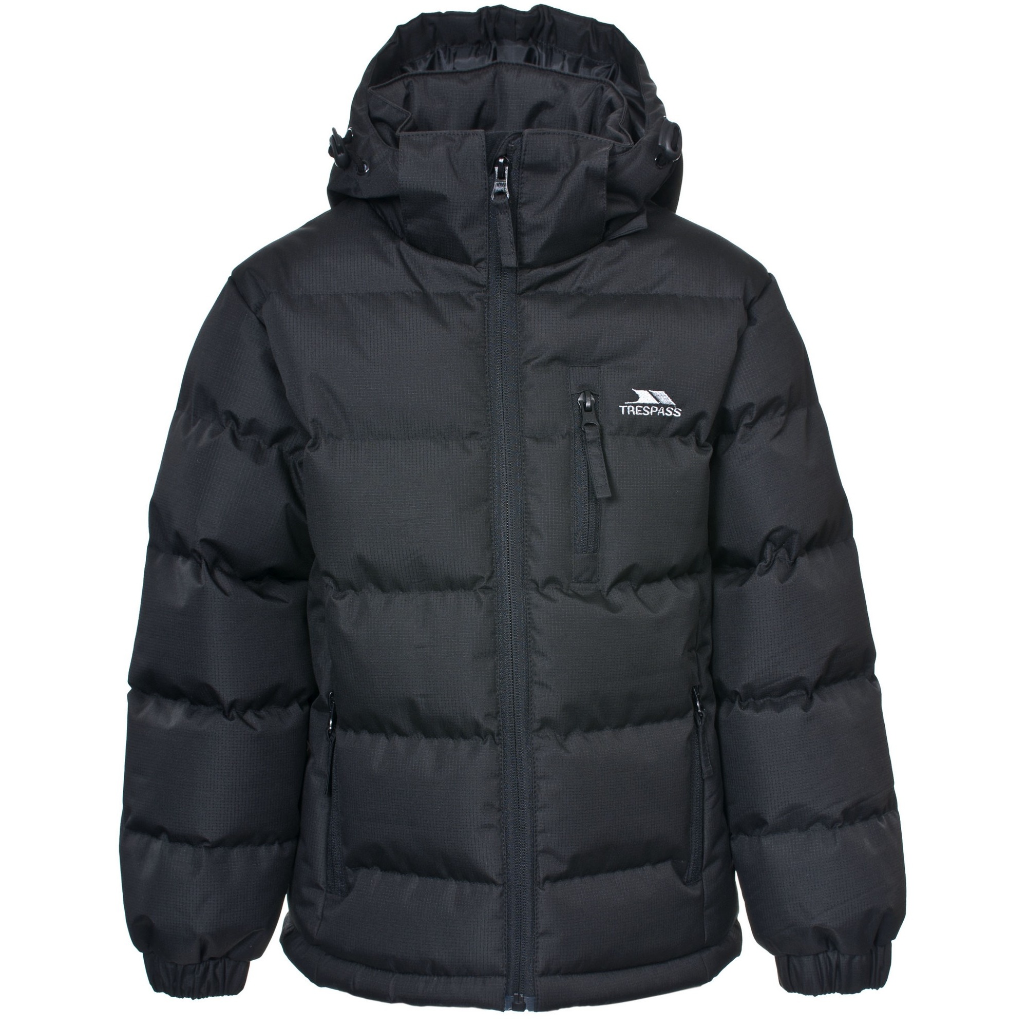Trespass - Jongens Tuff Padded Winterjas (Zwart)