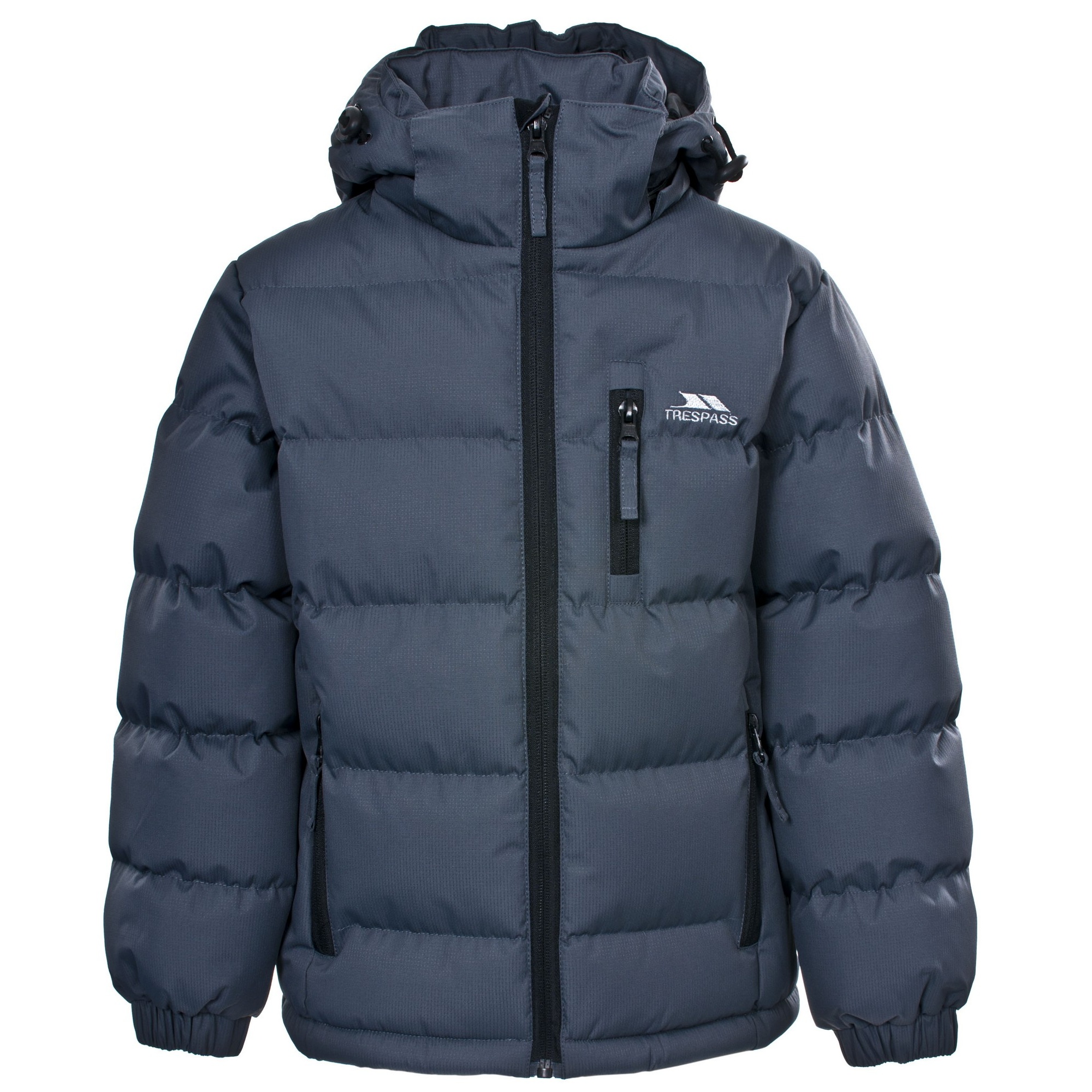 Trespass (5/6 Years, Flint) Kids Boys Tuff Padded Winter Jacket - Image 2