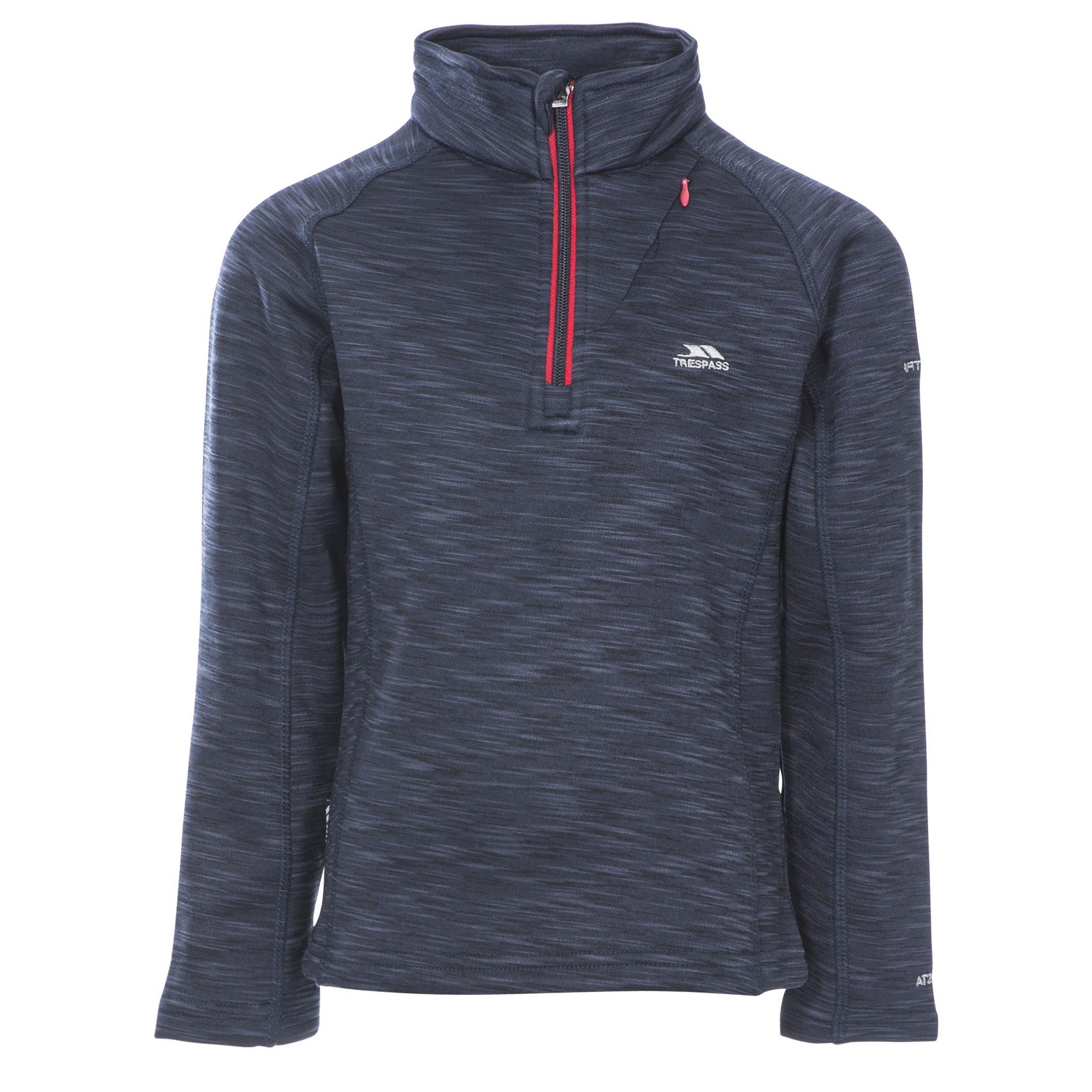 Trespass (5/6 Years, Navy Marl) Childrens Boys Edvin Fleece Top - Image 2