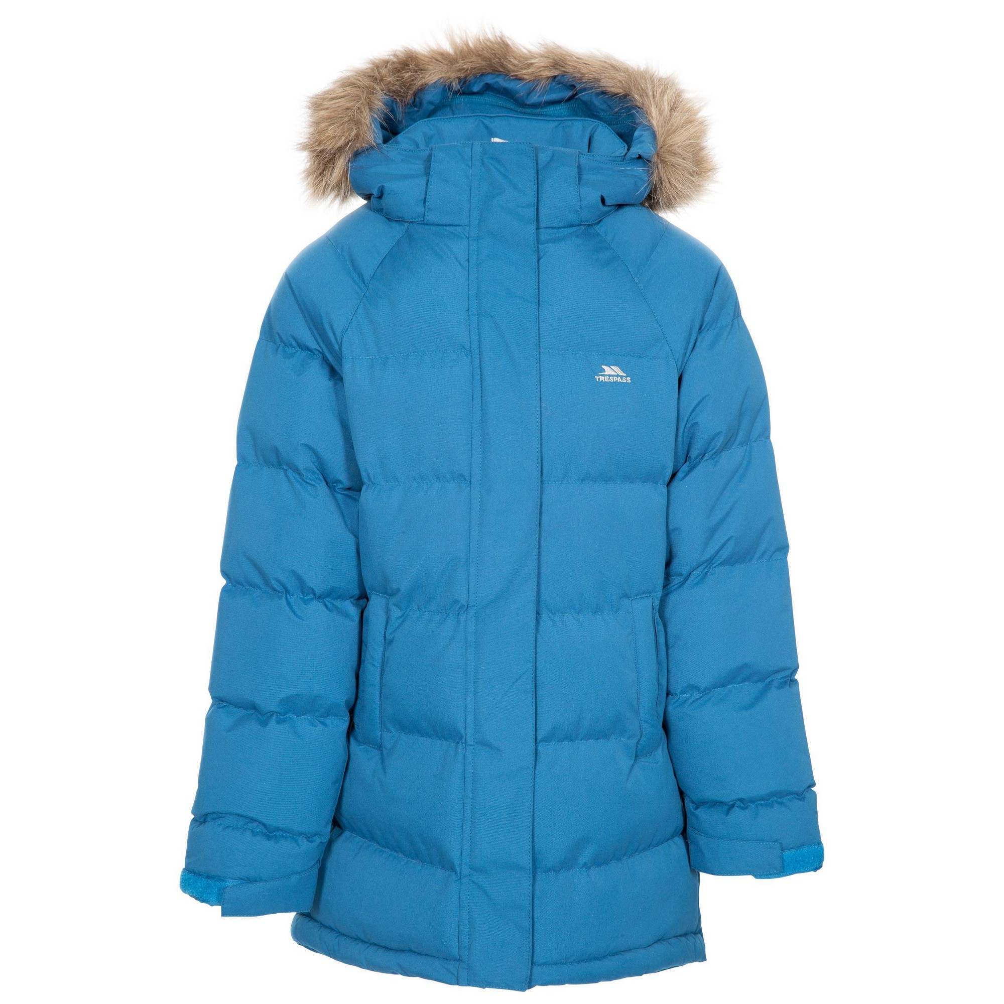 Trespass (11-12 Years, Cosmic Blue) Girls Unique Padded Jacket - Image 4