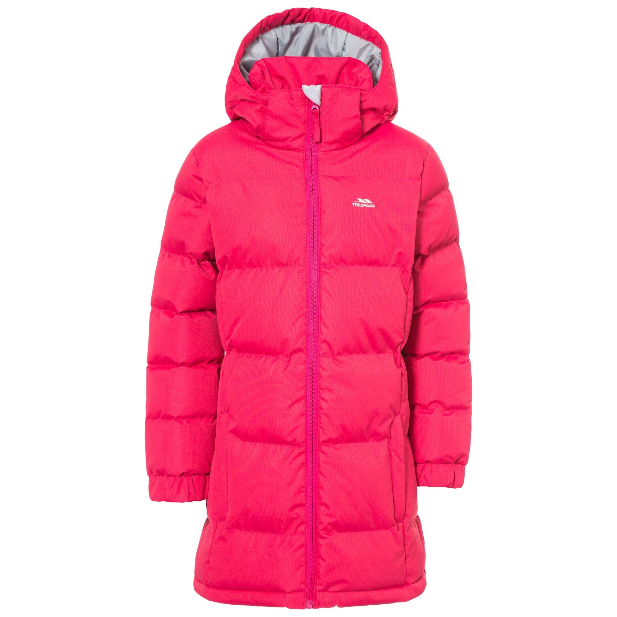 Trespass Girls Tiffy Padded Coat (Deep Pink) - Multicolour - Size 11-12Y