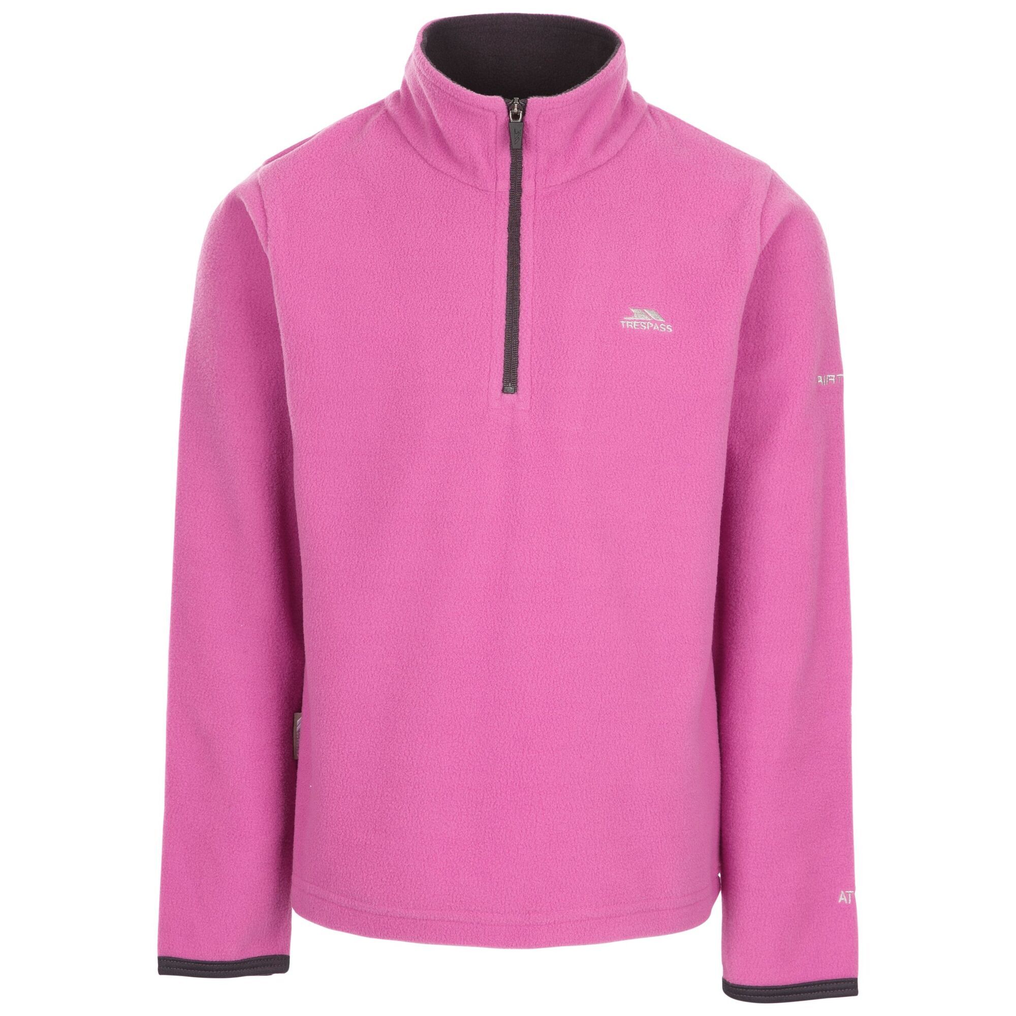 Trespass Childrens/Girls Sybil Micro Fleece (Deep Pink) - Multicolour - Size 9-10Y