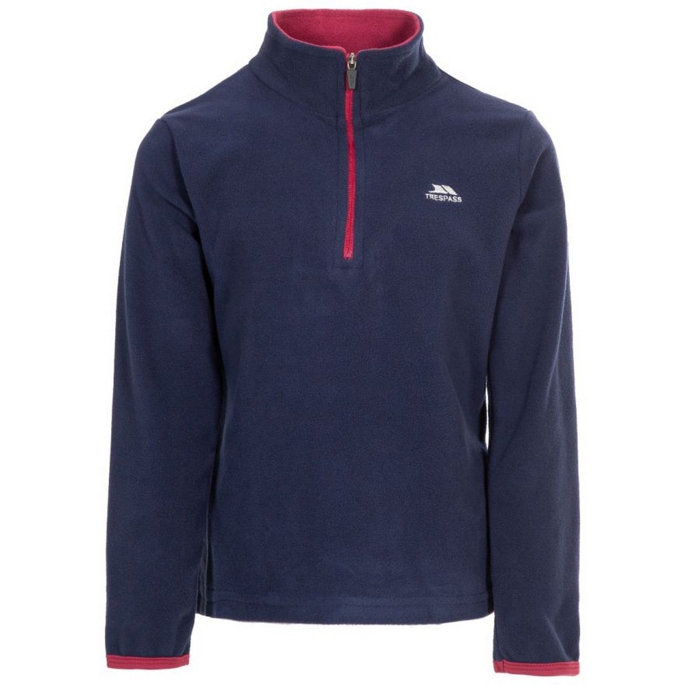Trespass Women's Navy Girl's Sybil Micro Fleece In | Size: 9-10 Years - Image 3