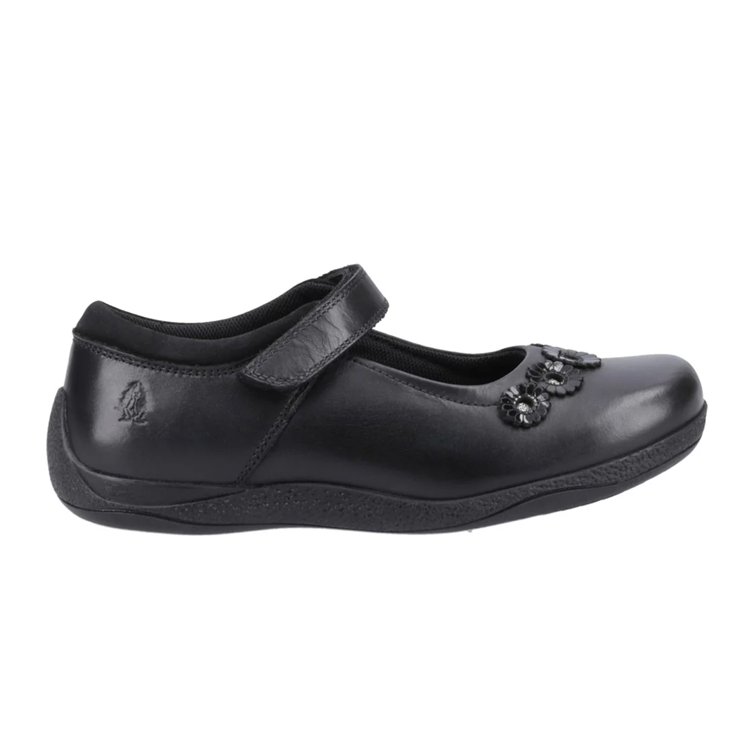 Hush Puppies Meisjes Christina Leren Schoolschoenen (Zwart)
