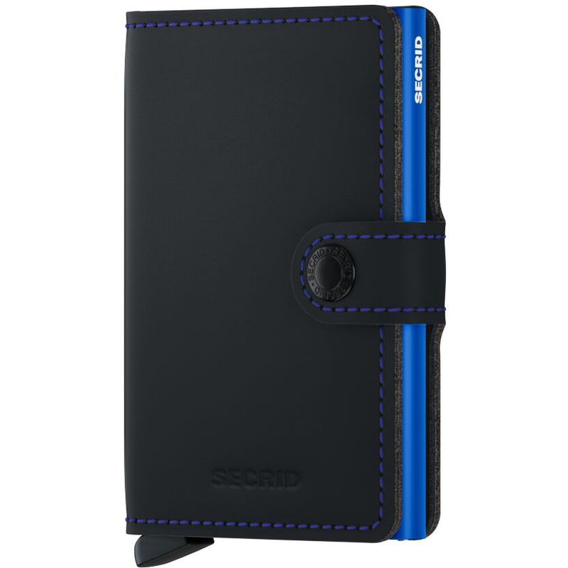 Secrid Miniwallet matte black & blue