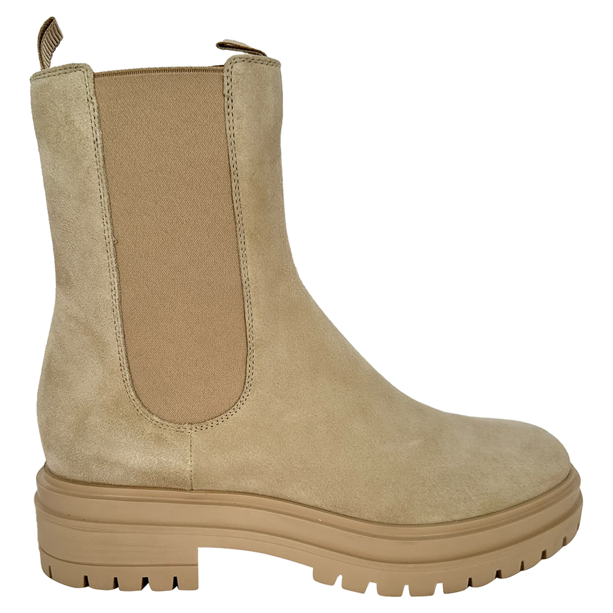 Gianvito Rossi Chester Enkellaarsjes van beige suède