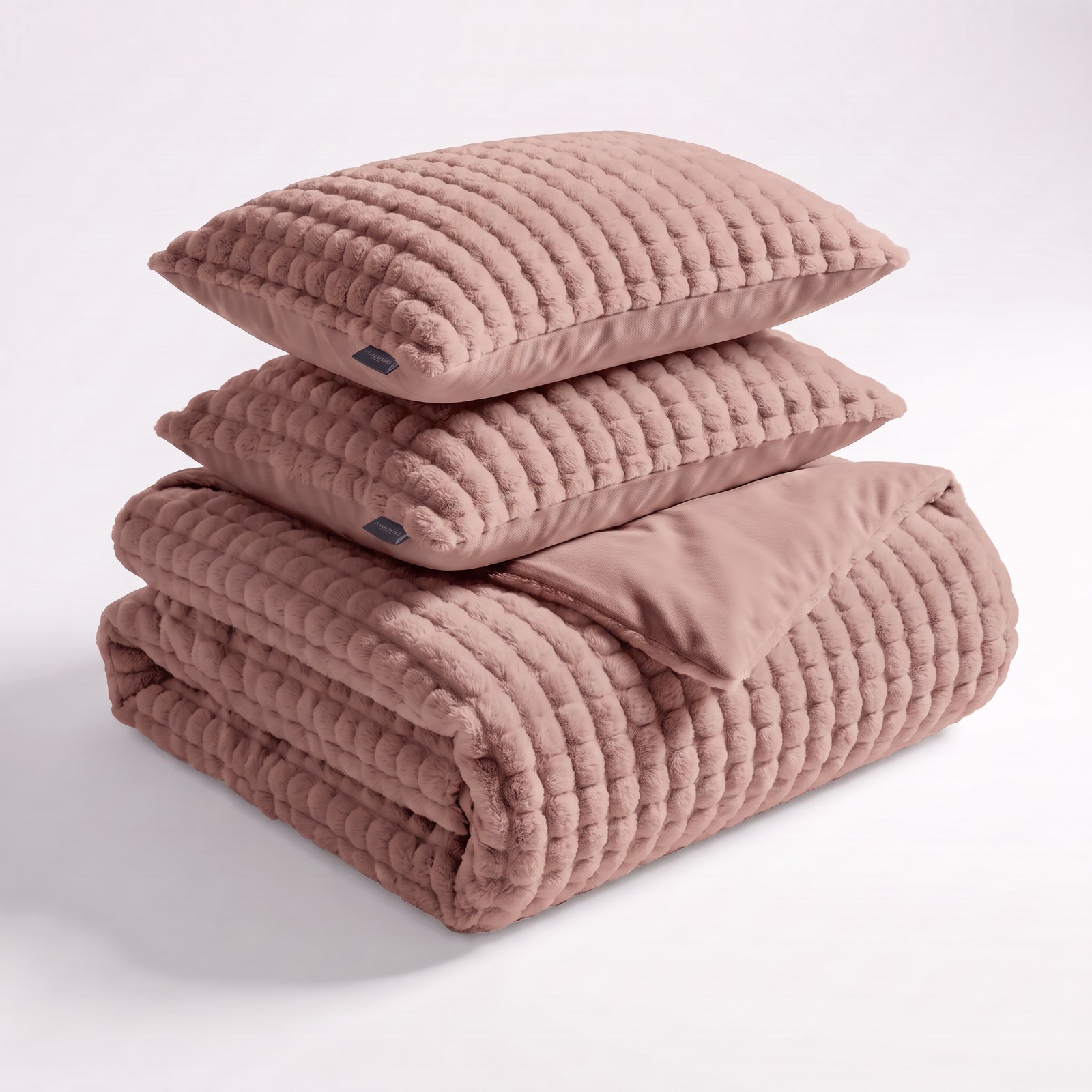 Teddy Dekbedovertrekset Rabbit Bubble - Oud Roze
