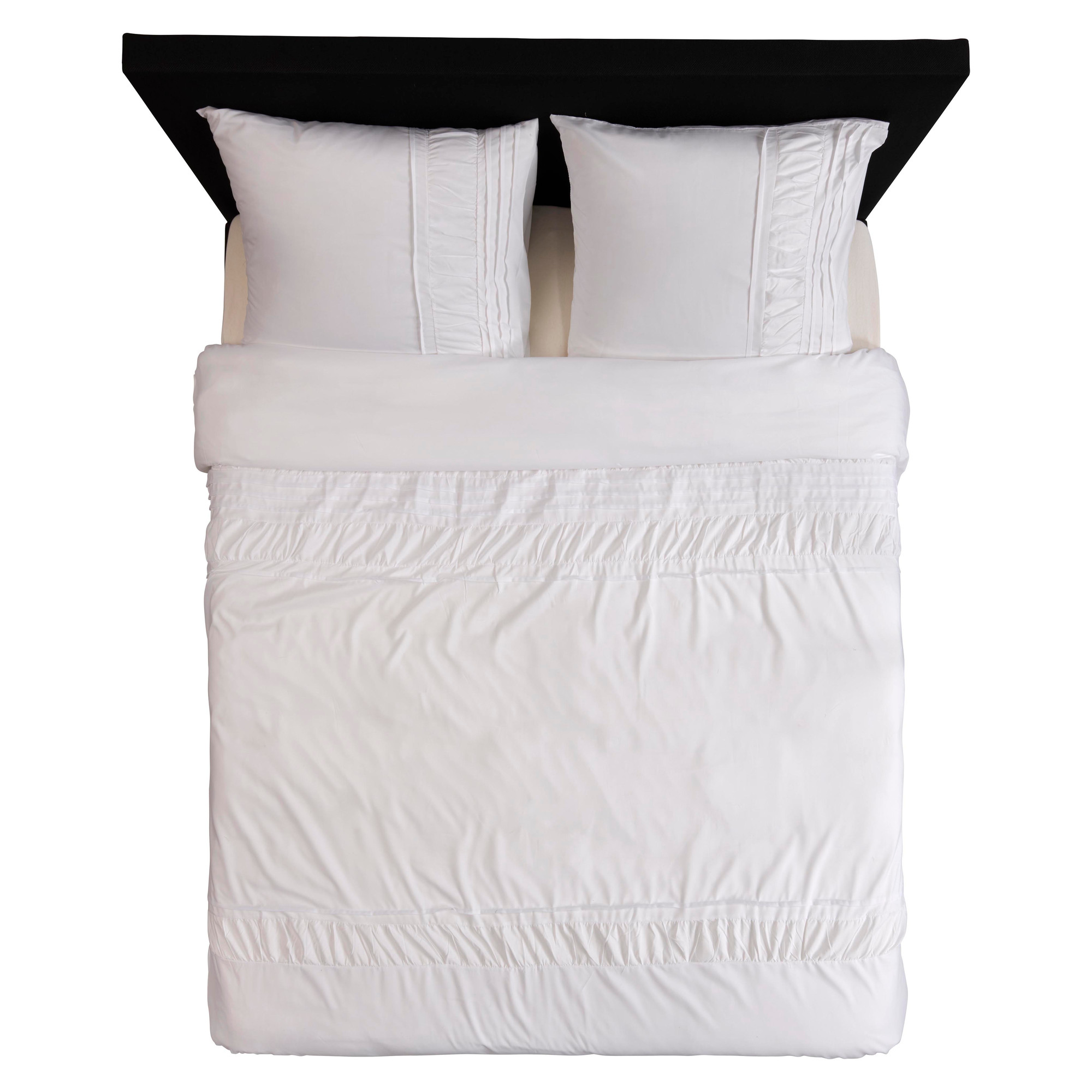 Zydante Dekbedovertrek - Hotel Home Collection - – Microlinnen – Luxe Hotel Look – Ademend en Vochtregulerend – Comfortabel Beddengoed - Plymouth - Wit / 200x140