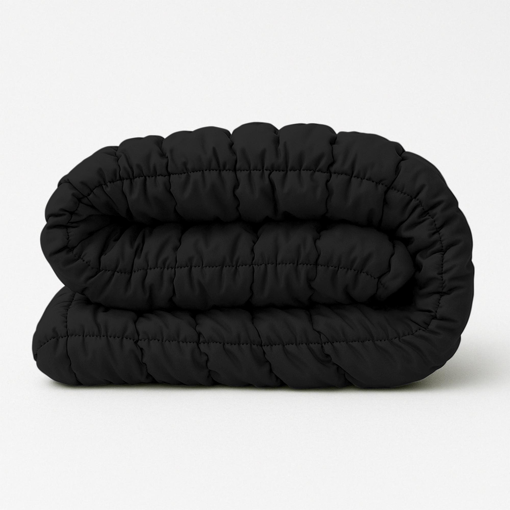 HappyBed Dekbed zonder overtrek 240x200 - Tufted - Wasbaar dekbed - Dekbed zonder hoes - Hoesloos Dekbed - Black