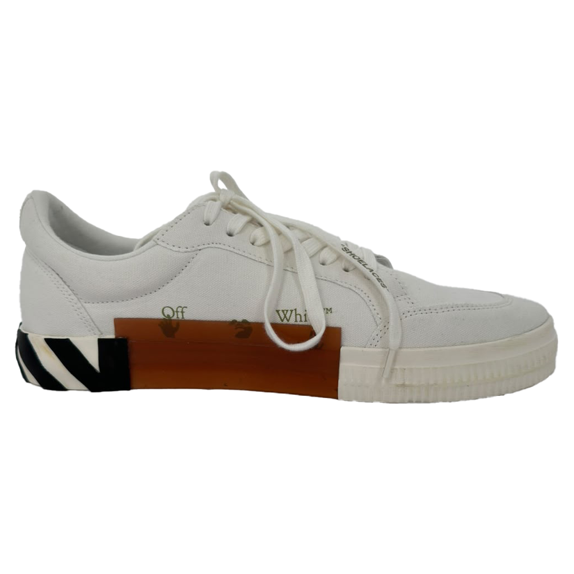 Off-White Vulcanized Eco sneakers van wit canvas