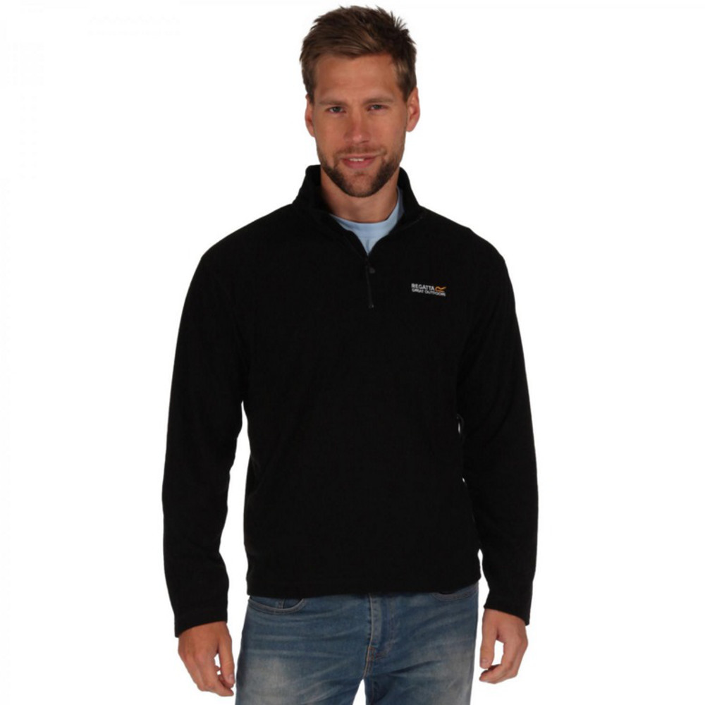 Regatta Men's Black 1/2 Zip Fleece Thompson Lightweight - Image 4