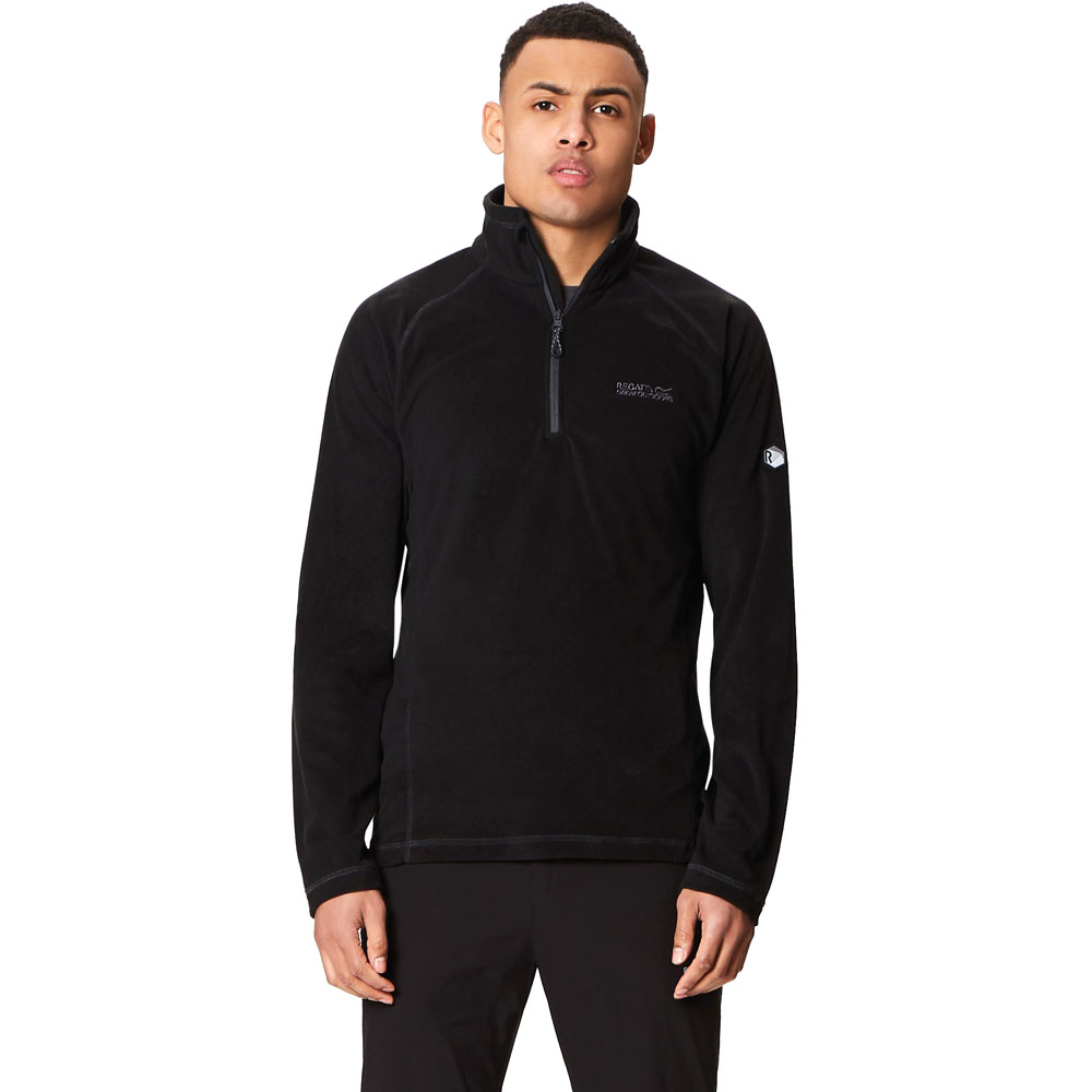 Regatta (M, Black) Great Outdoors Mens Montes Fleece Top - Image 6