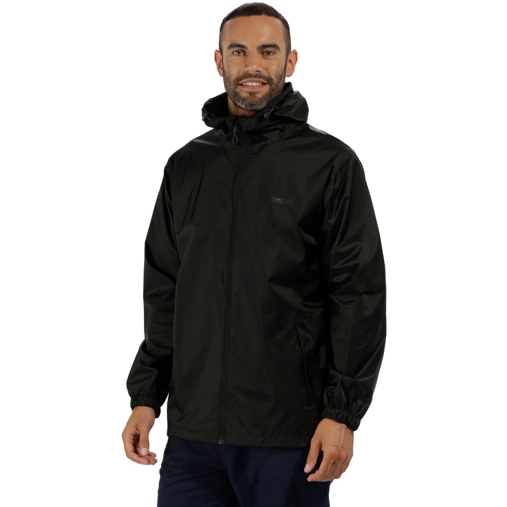 Regatta Men's Black Pack It Waterproof Jacket - Image 4