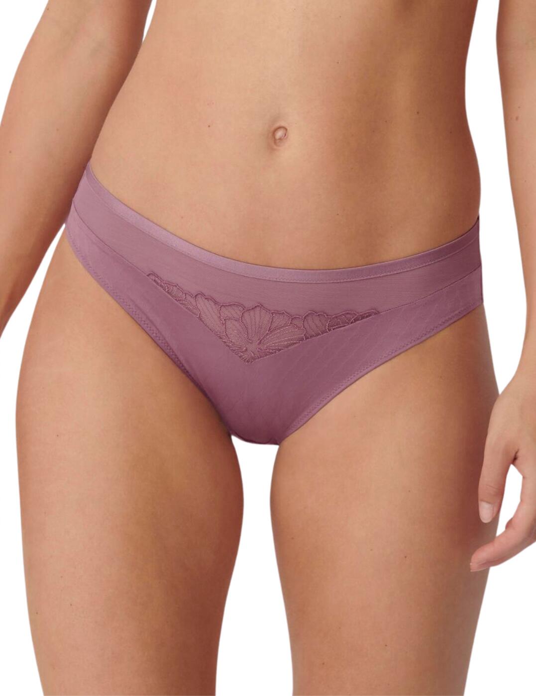 Triumph Womens Azalea Florale Tai Briefs – Purple Polyamide – Size 3XL