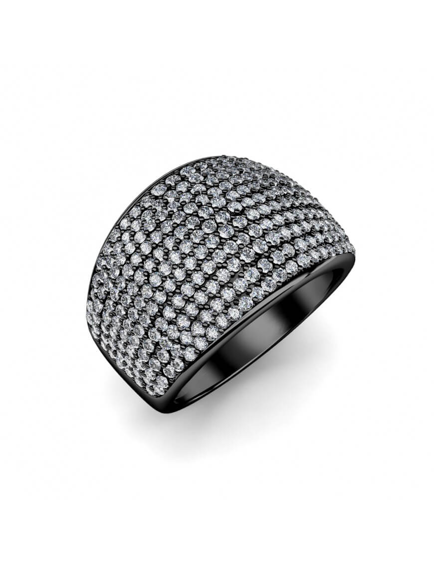 Glamour Metalen Ring - Zirkoon