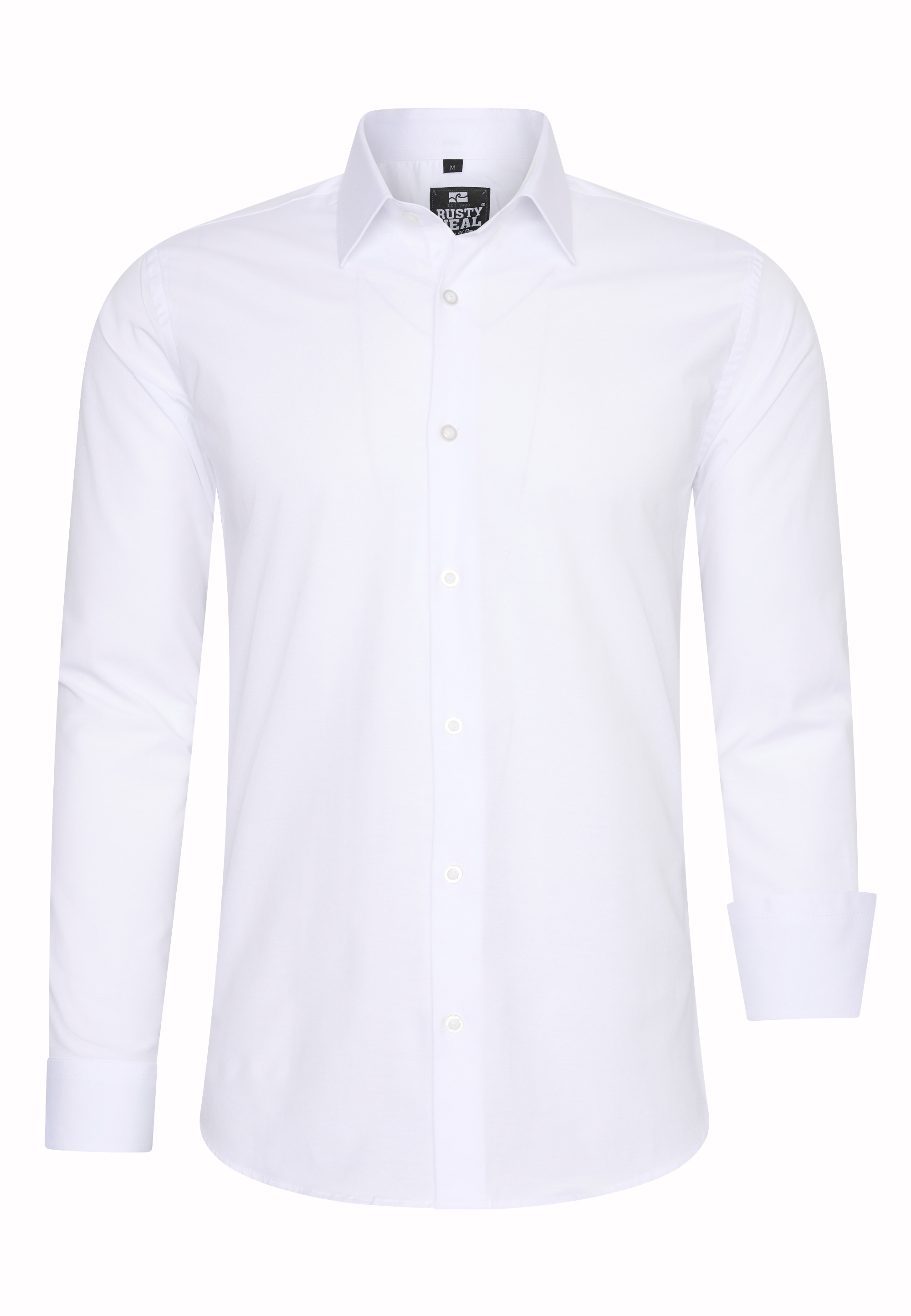 Rusty Neal Overhemden Overhemd Slim Fit Wit