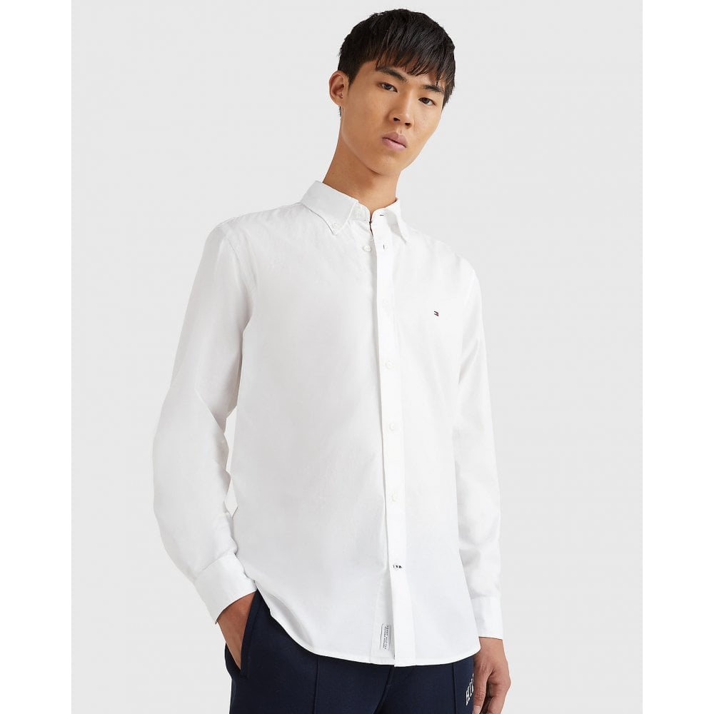 Tommy Hilfiger Overhemden Core Flex Poplin Wit