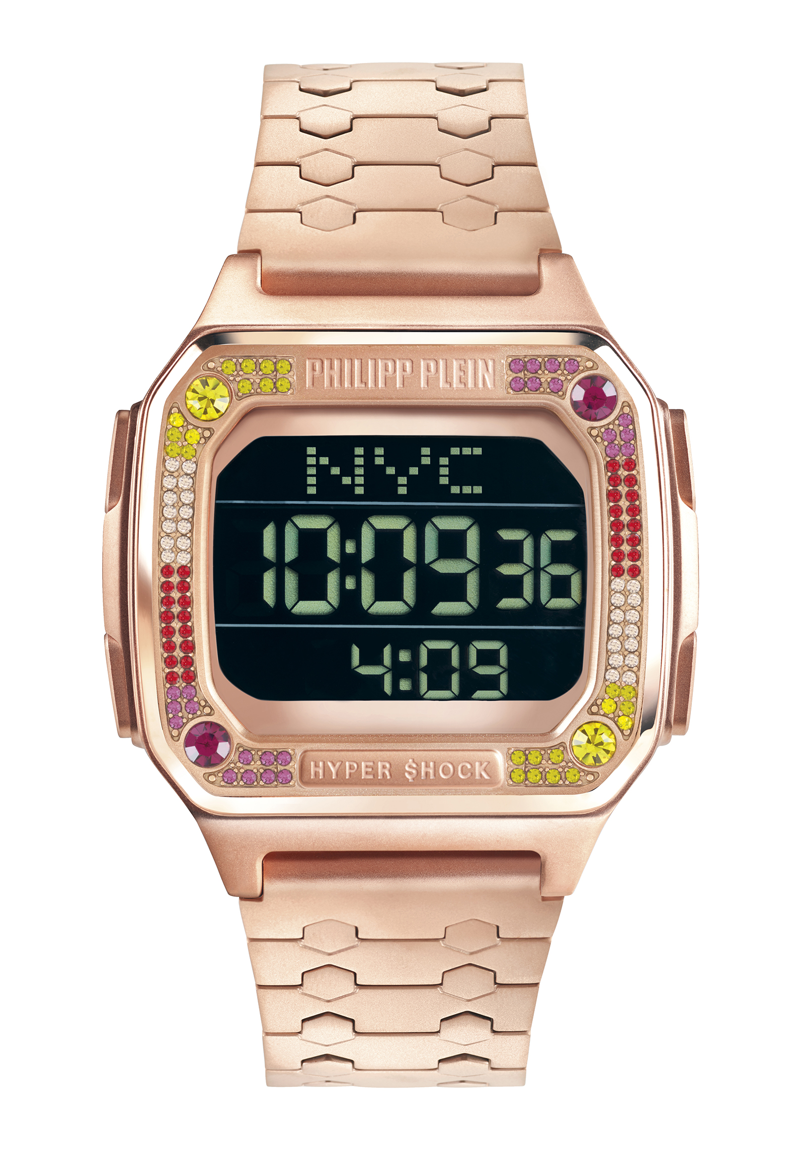Philipp Plein Rose Gold Unisexs Digital Watch Hyper $hock PWHAA0821 - Image 2