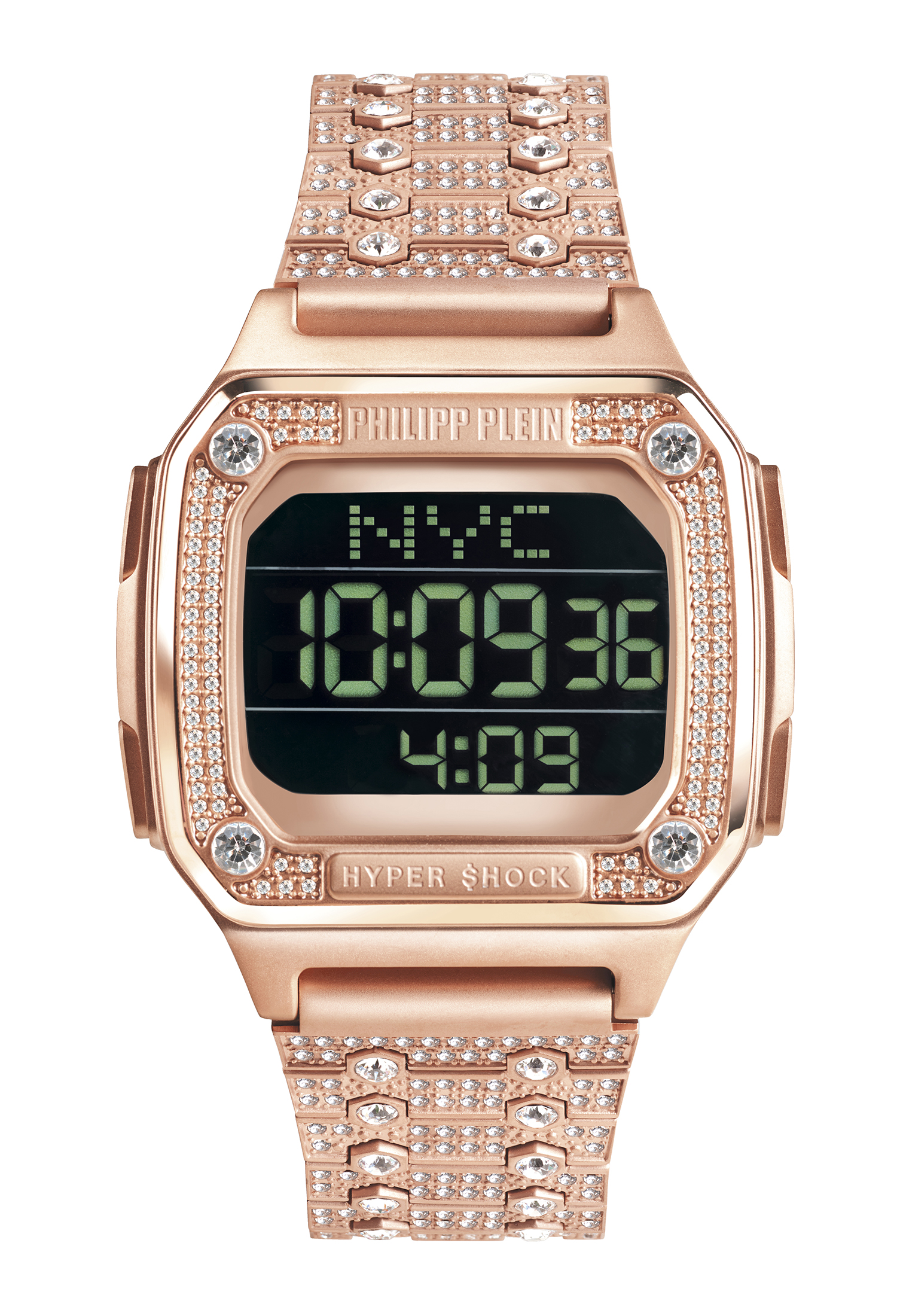 Philipp Plein Rose Gold Womens Digital Watch Hyper $hock PWHAA1221 - Image 3