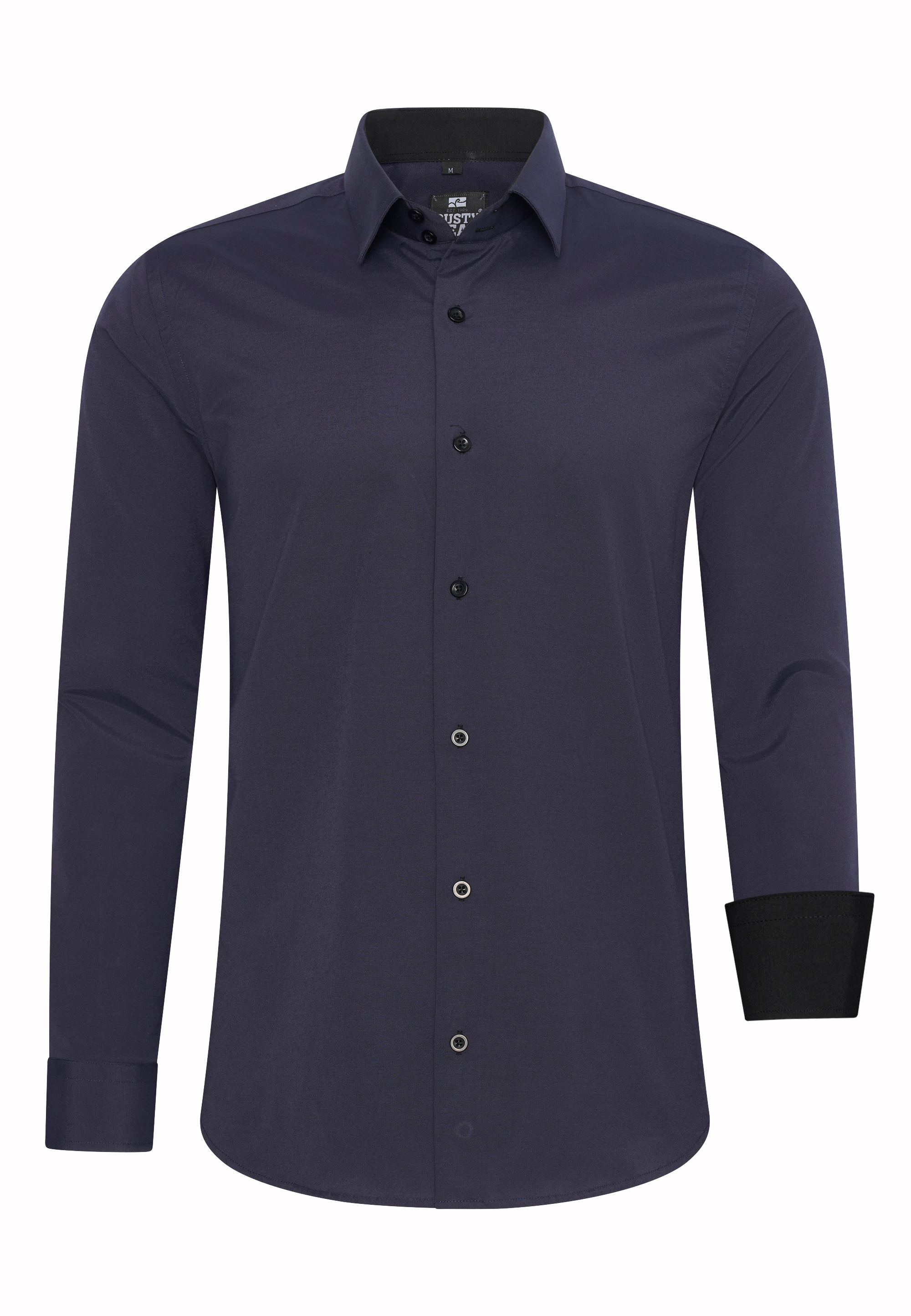 Rusty Neal Overhemden Overhemd Slim Fit Blauw